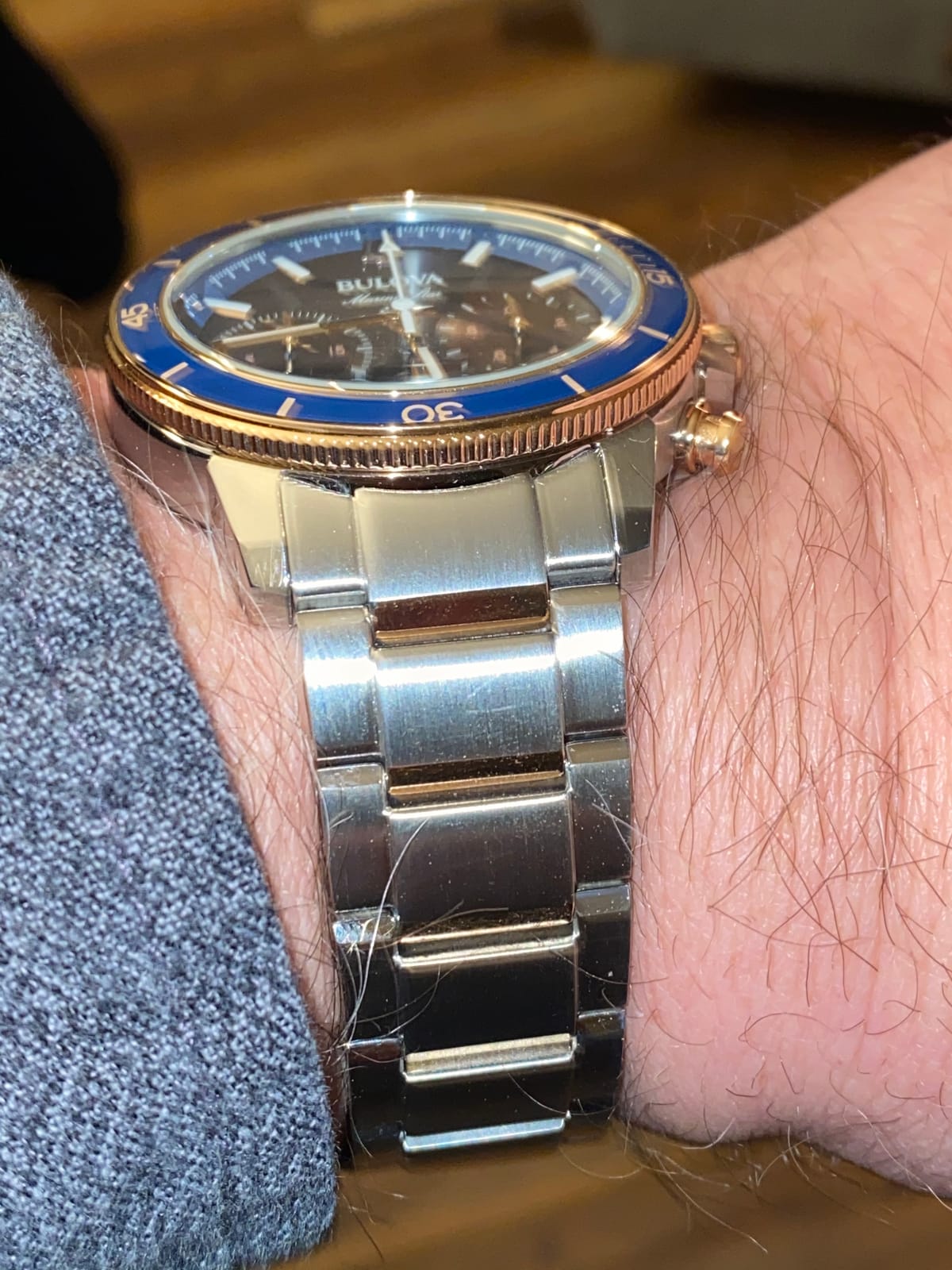 Men's Marine Star Series C Two-Tone Stainless Steel 6-Hand Chronograph Quartz Watch customer photo 2