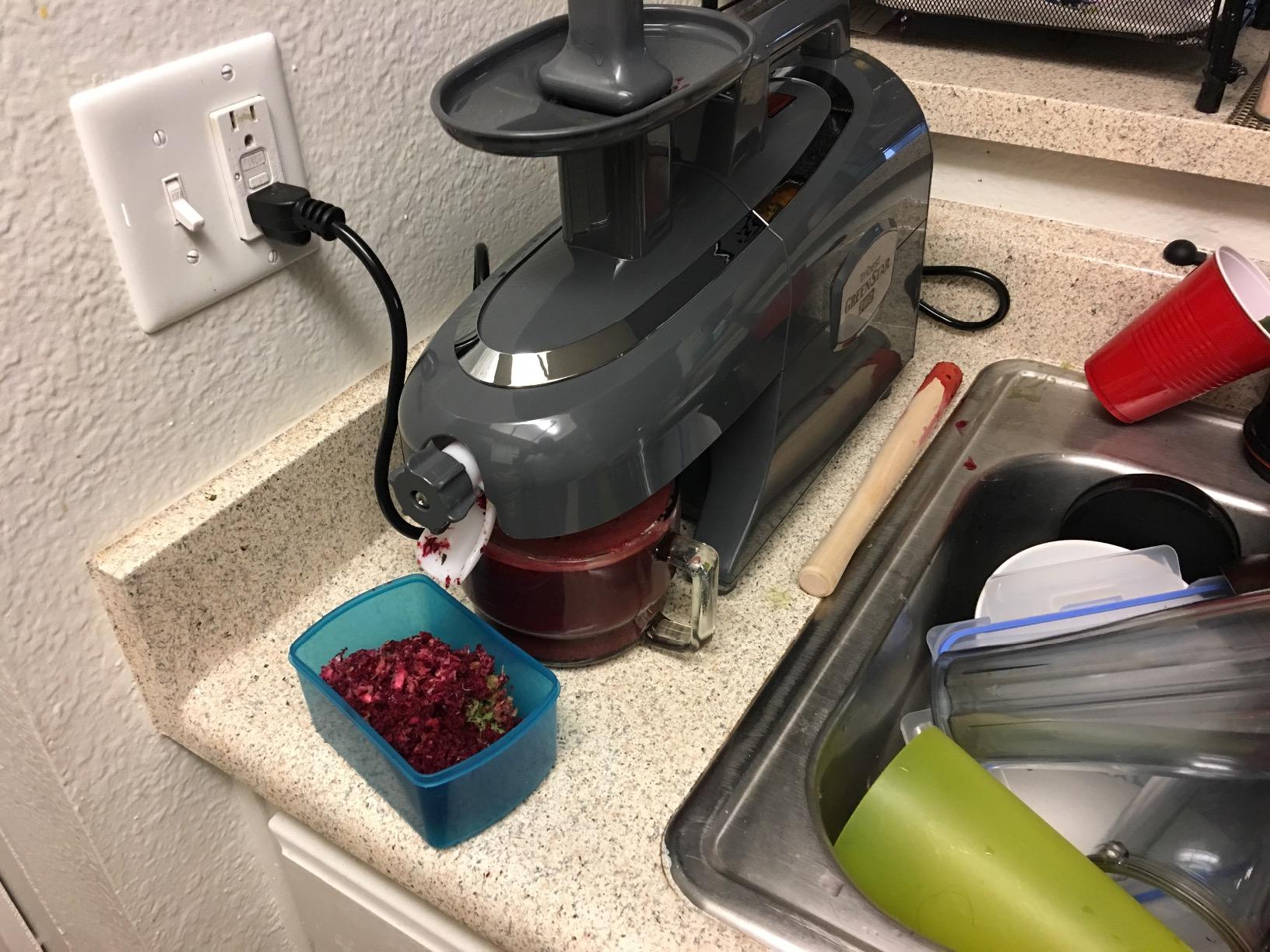 Tribest Greenstar Pro GS-P502-B Pro Jumbo Twin-Gear Cold Press Slow Masticating Juicer (Gray) customer photo 1