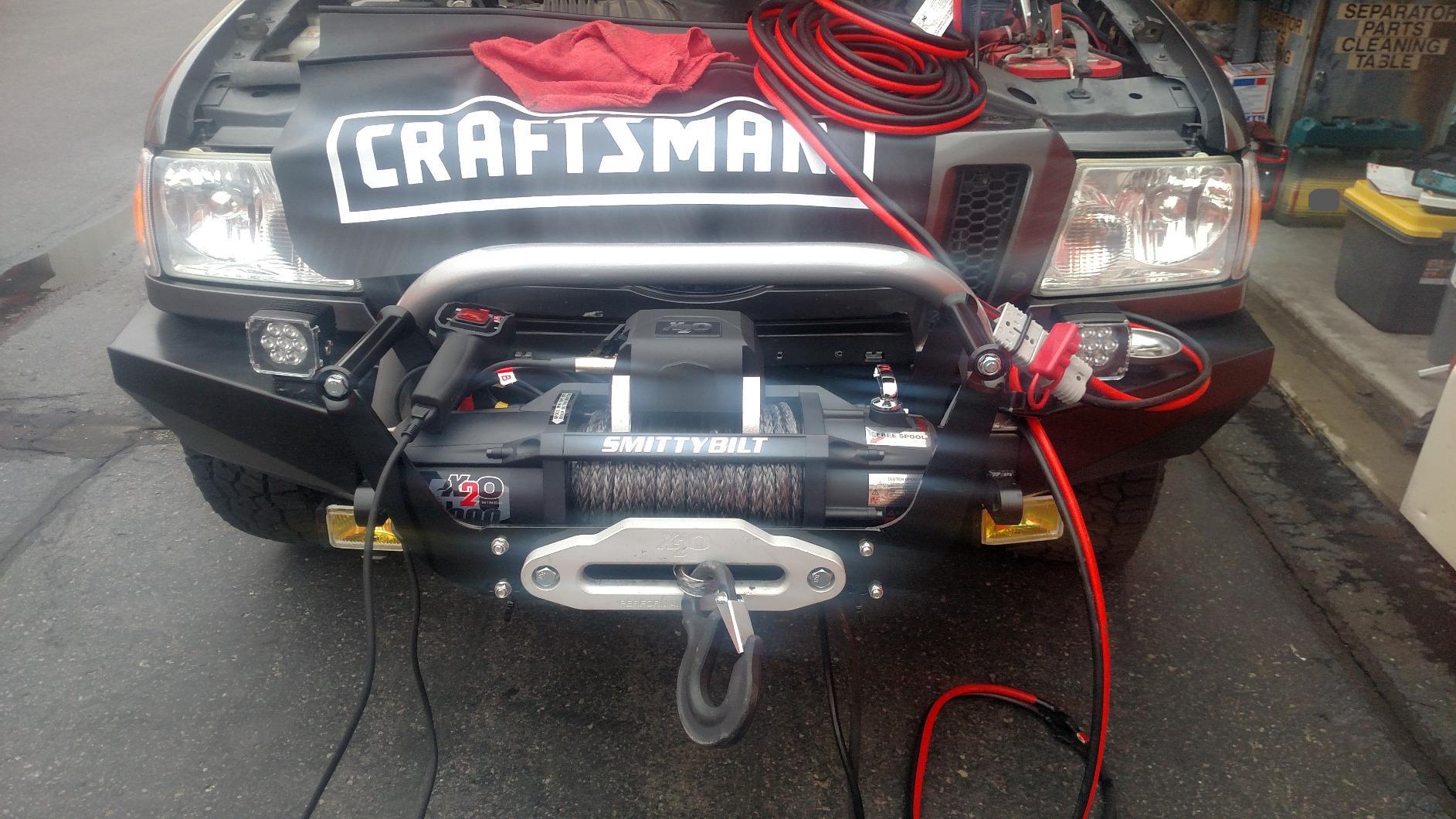 X-BULL Winch Cradle Universal Mount Plate for Recovery Winches, Suitable winches for 13500 lbs, 13000lbs, 10000lbs, 9500lbs,etc customer photo 2