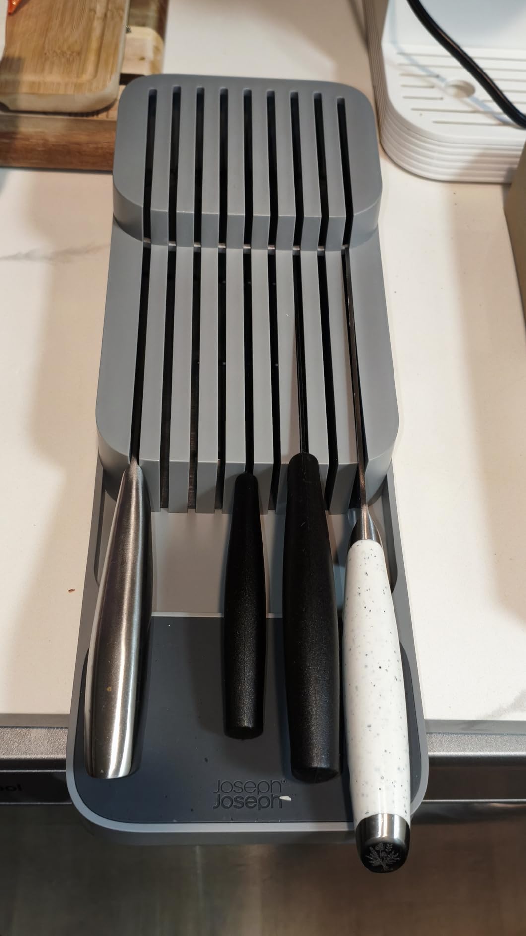Joseph Joseph DrawerStore Knife Organizer, holds up to 9 knives, Kitchen Organization & Drawer Storage - Compact, Gray customer photo 2