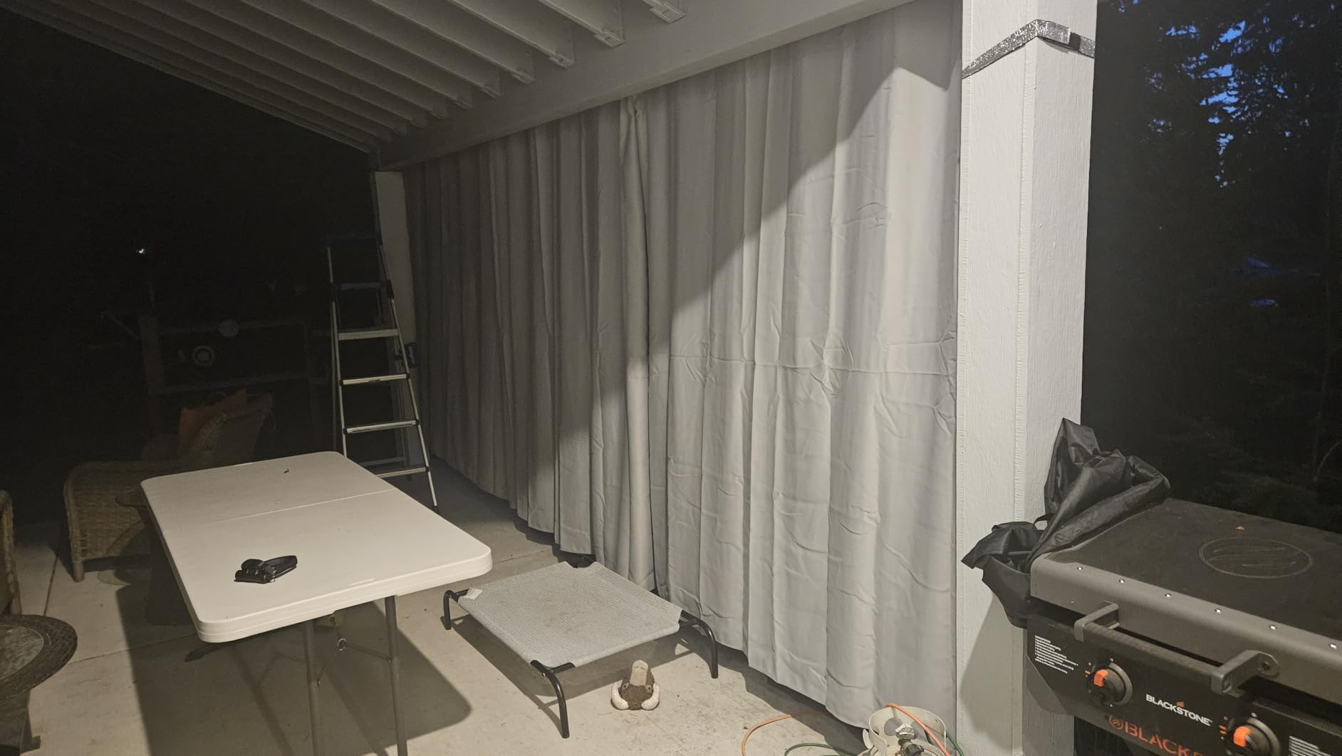 RYB HOME Outdoor Curtains for Patio Waterproof Block Sunlight Thermal Insulated Privacy Assured Thick Outside Curtains for Porch, Gazebo, Pergola, W52