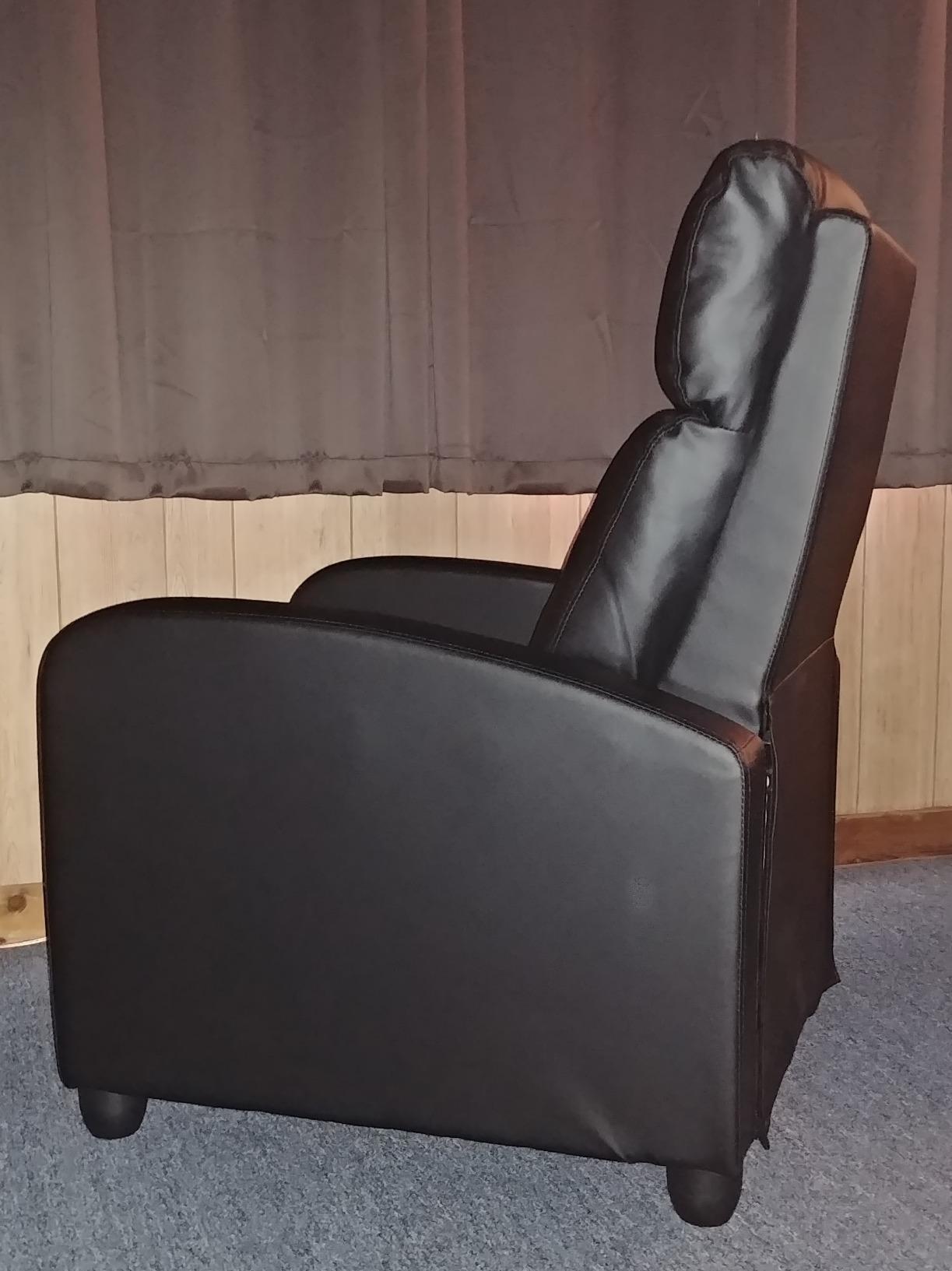 FDW Recliner Chair Push Back Sofa Home Theater Seating with Lumbar Support and Leather Padded Seat Backrest for Living Room customer photo 1