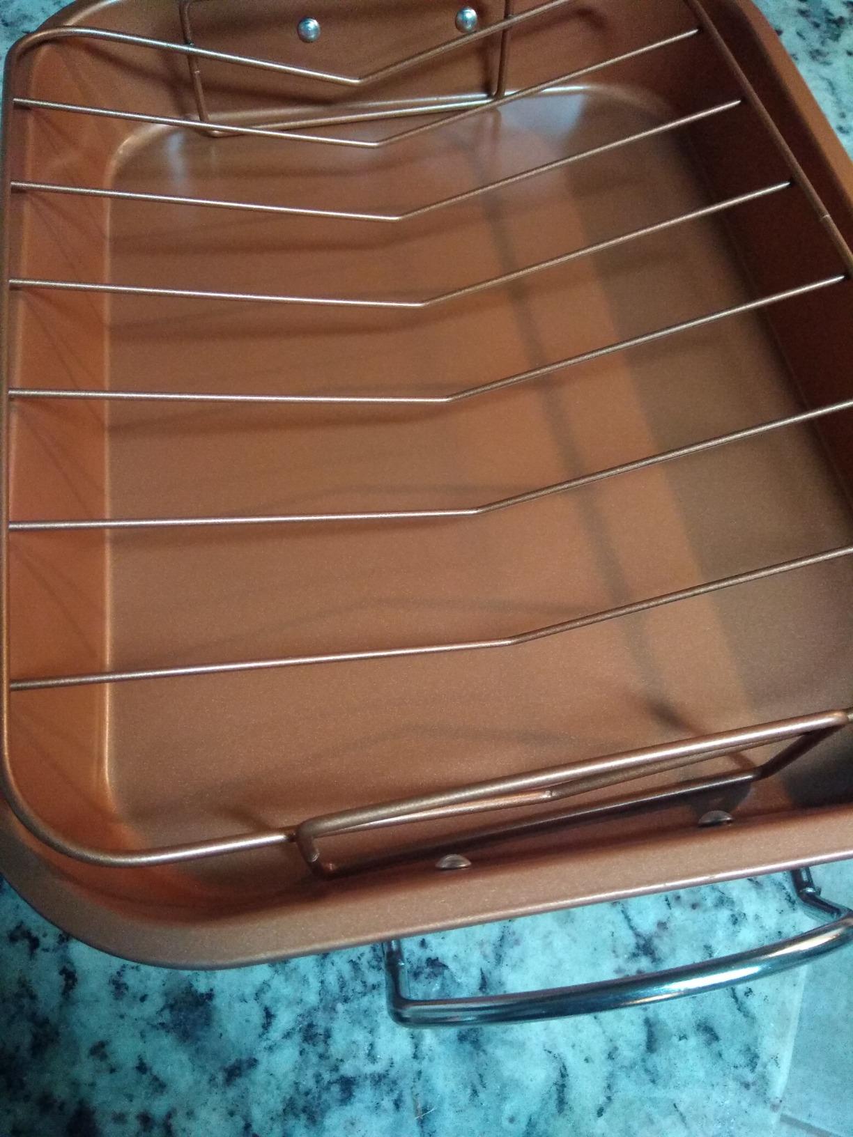 Copper H-02725-WV Turkey Roaster Pan, Size, One Color customer photo 1