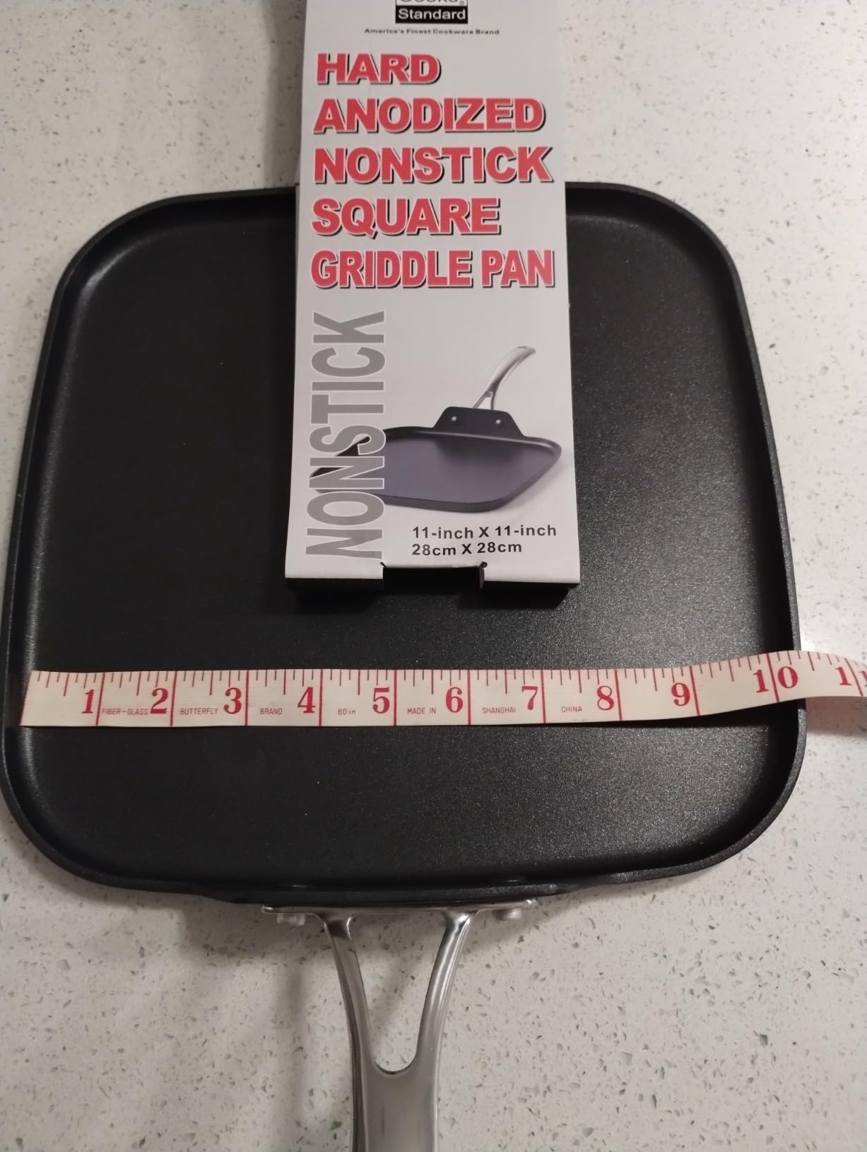 Cooks Standard 11-Inch Square Griddle Pan - Nonstick Ceramic Coated, Hard Anodized customer photo 1