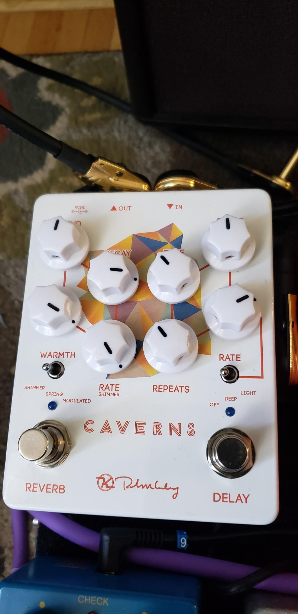 Keeley Caverns V2 Reverb and Delay Pedal, White customer photo 1
