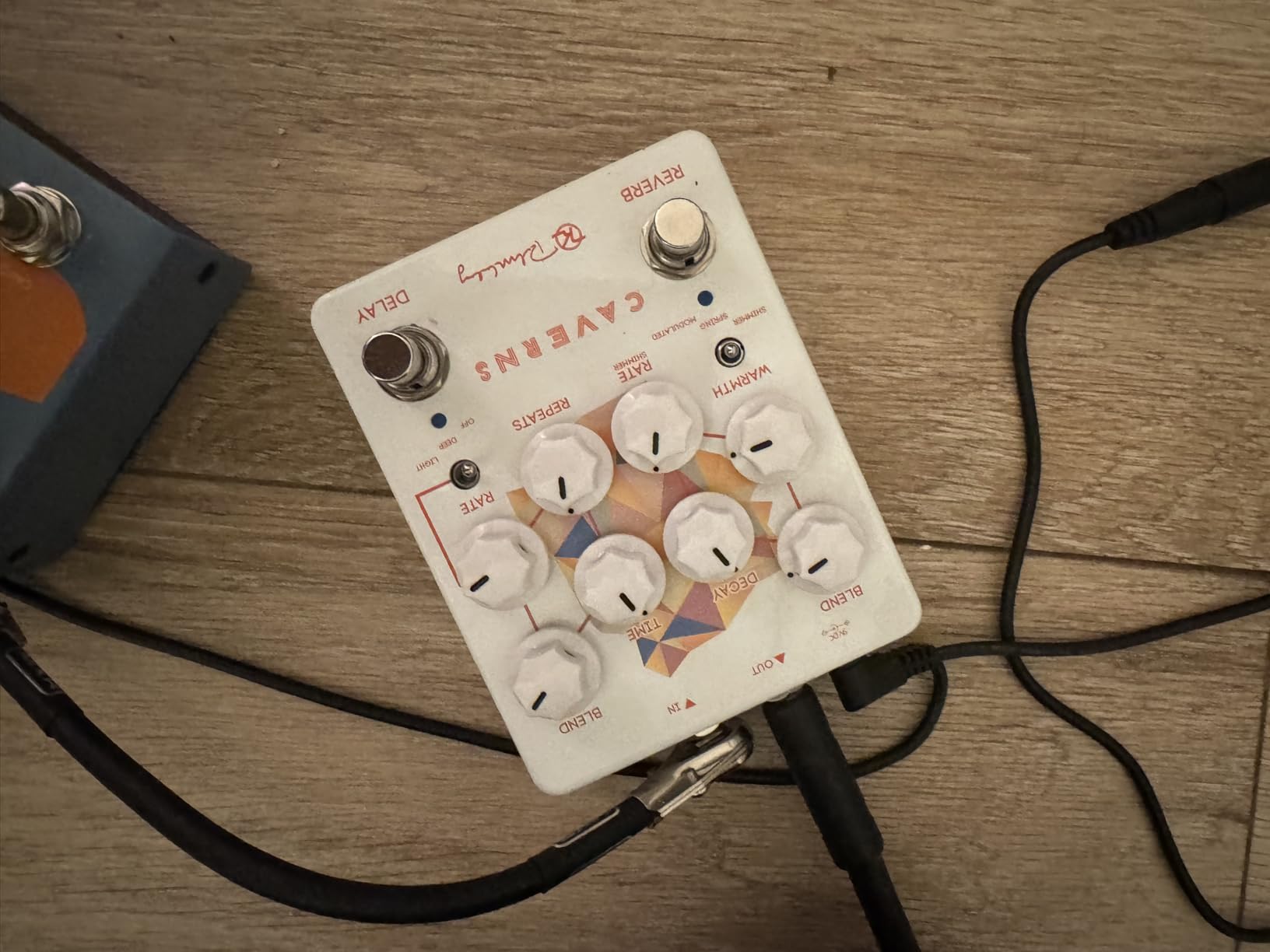 Keeley Caverns V2 Reverb and Delay Pedal, White customer photo 2