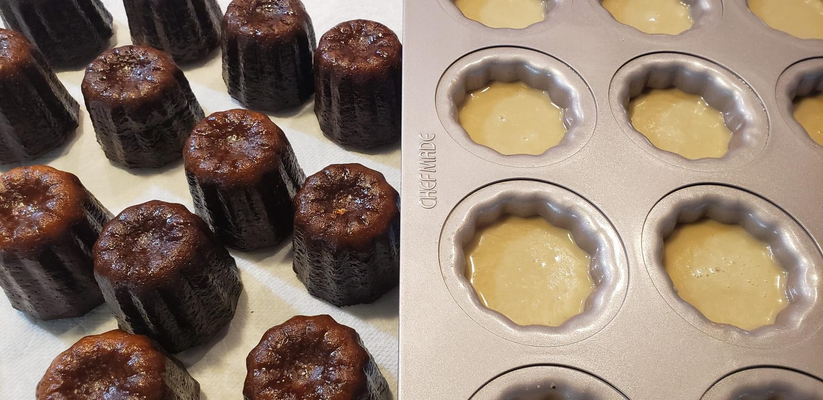 Non-stick Canele Molds Baking Pans for Cupcakes, 12 Cavities Cannelés Mold Mini Cupcake Baking Tray Muffin Pan Bakeware Oven Molds customer photo 1