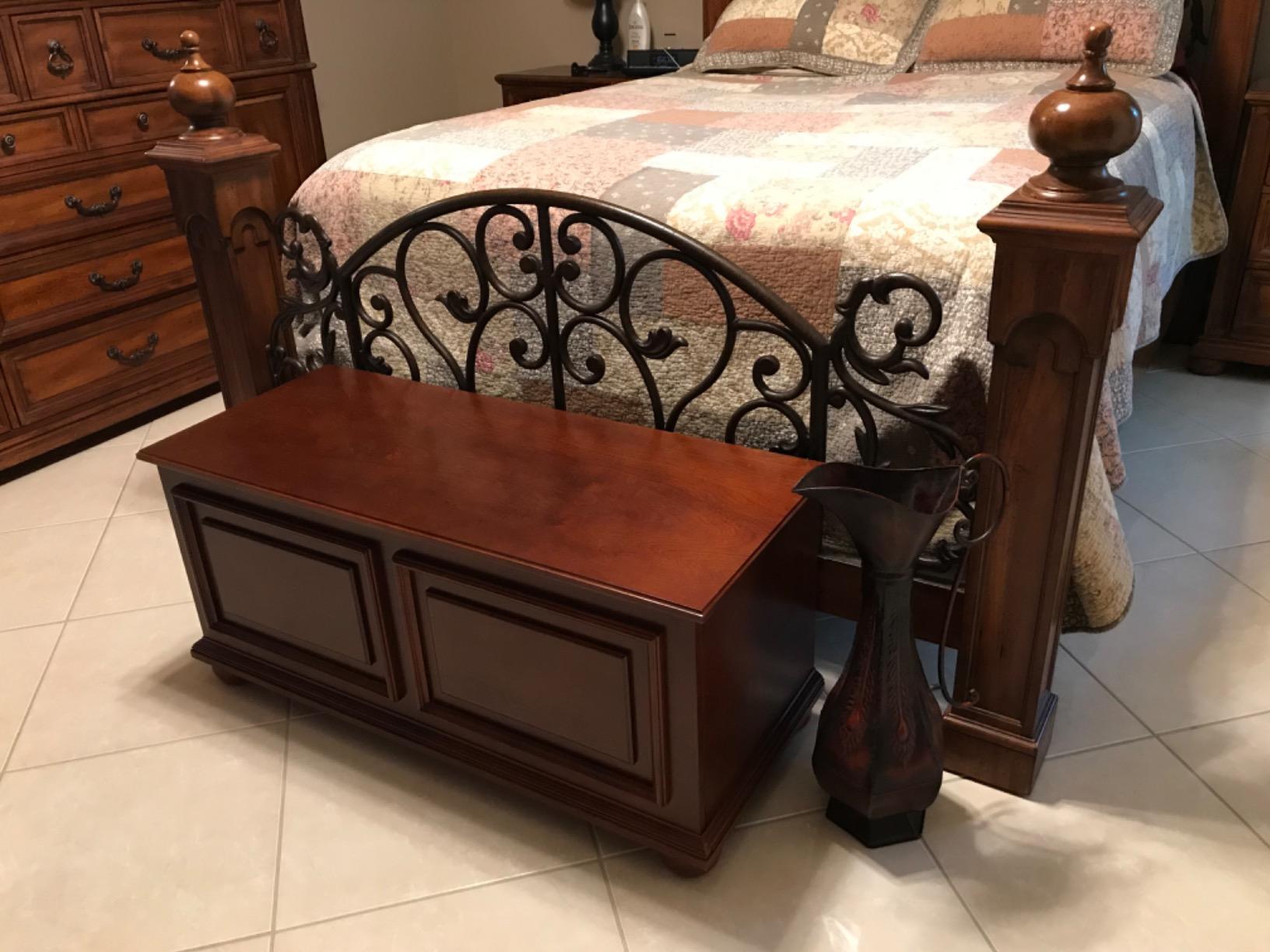 Powell Furniture Chadwick Cedar Chest, Cherry customer photo 1