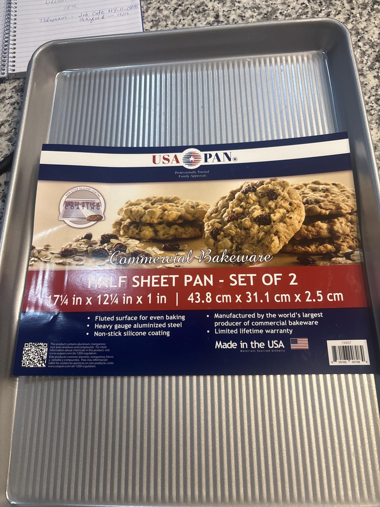 USA Pan Bakeware Half Sheet Pan, Set of 2 Baking Sheets, Aluminized Steel customer photo 2