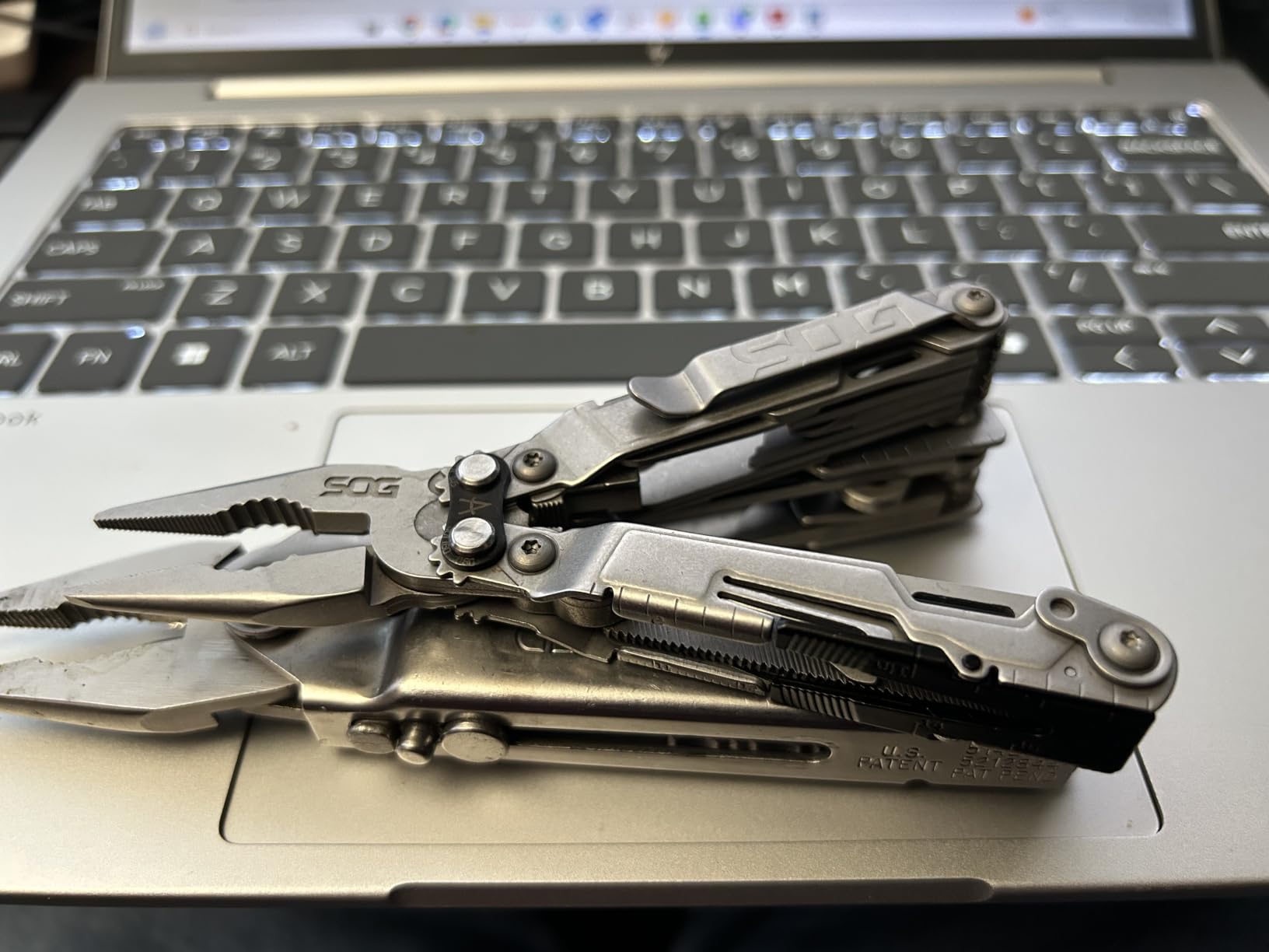 SOG PowerPint Mini Compact Stainless Steel Multi-Tool | 18 Lightweight Specialty Tools & SOG Multitool Pliers Pocket Knife, Stone Wash customer photo 2