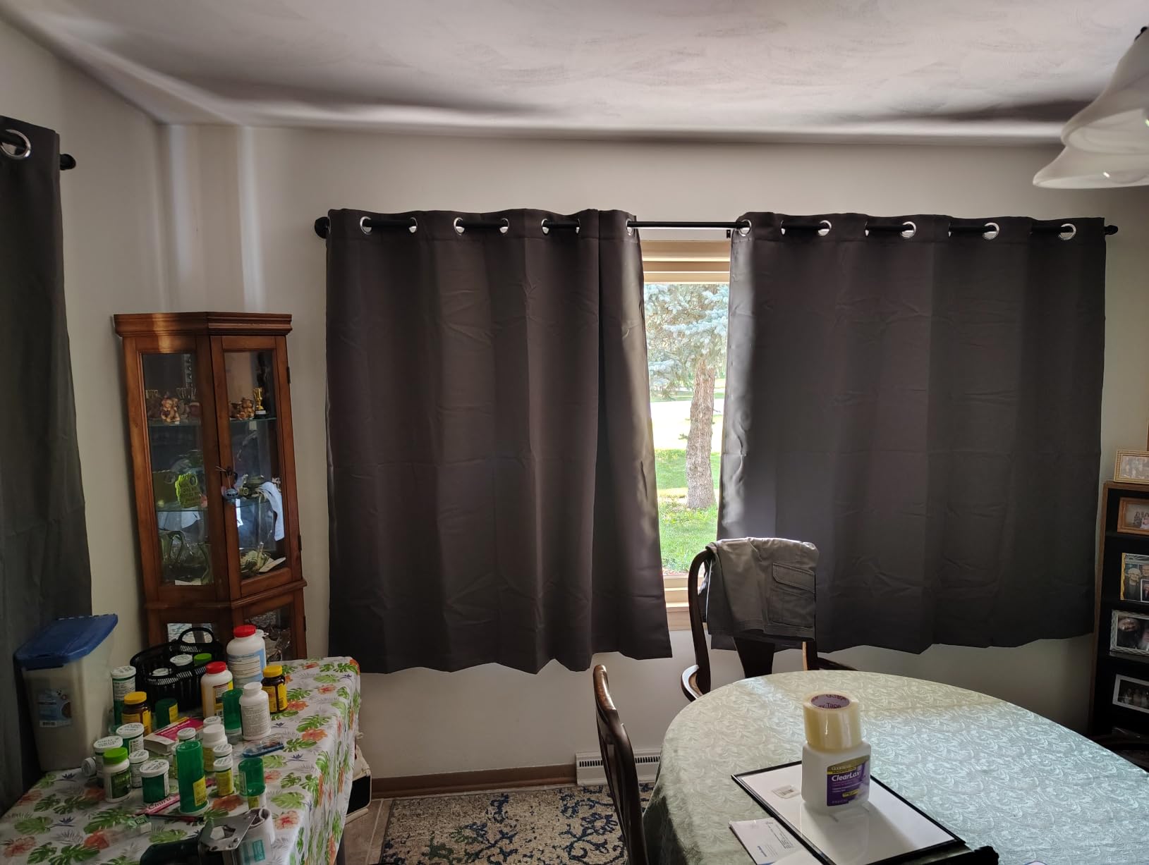 NICETOWN 100% Blackout Window Curtain Panels, Cold and Full Light Blocking Drapes with Black Liner for Nursery, 84 inches Drop Thermal Insulated Draperies (White, 2 Pieces, 52 Wide Each Panel) customer photo 1