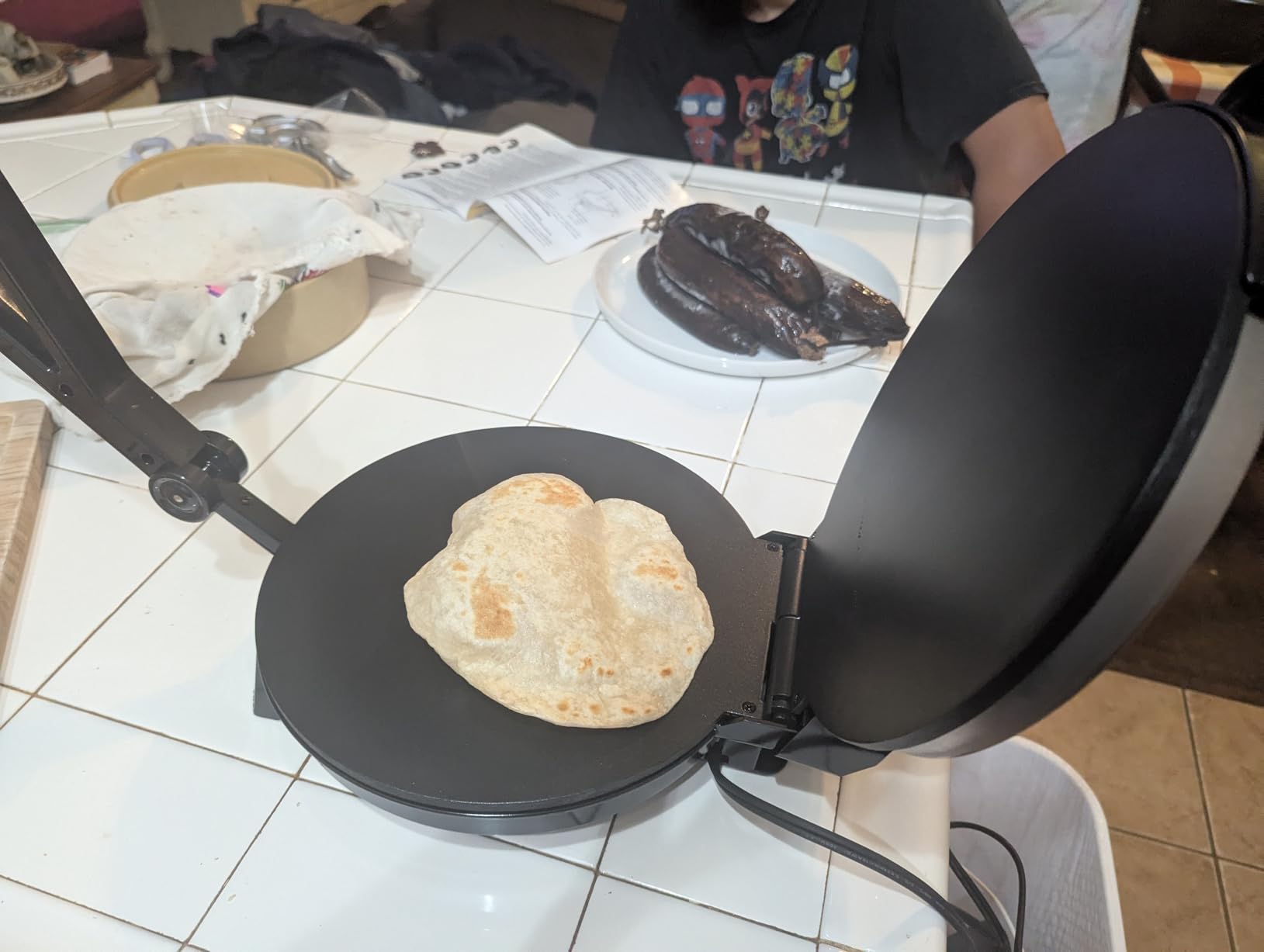 MasterChef Electric Tortilla Maker- Homemade Flatbread Pitas Tortillas customer photo 1