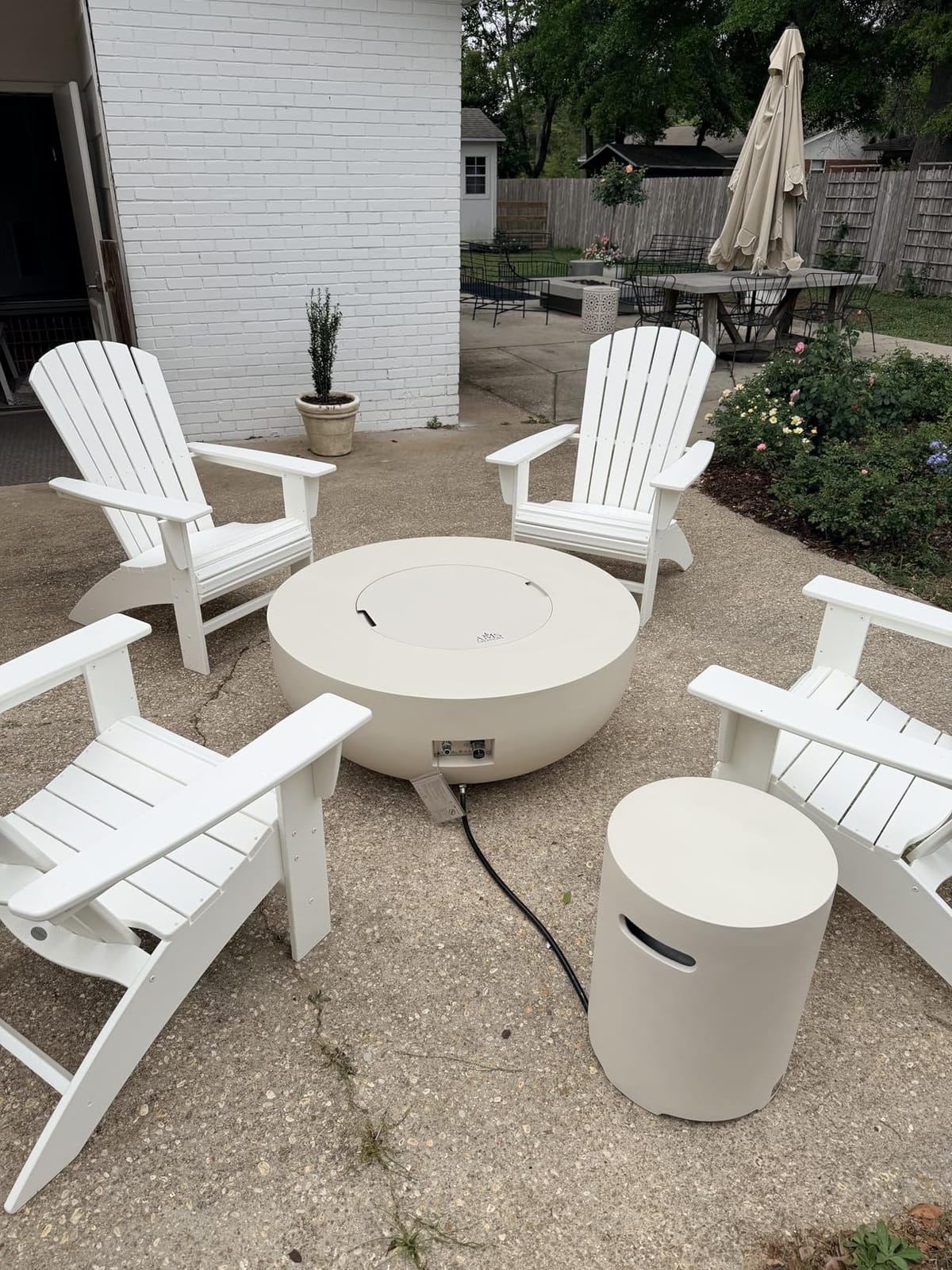 POLYWOOD Nautical Curveback Adirondack Chair, HDPE Outdoor Patio Furniture for Deck, Pool, Garden, Made in USA customer photo 2