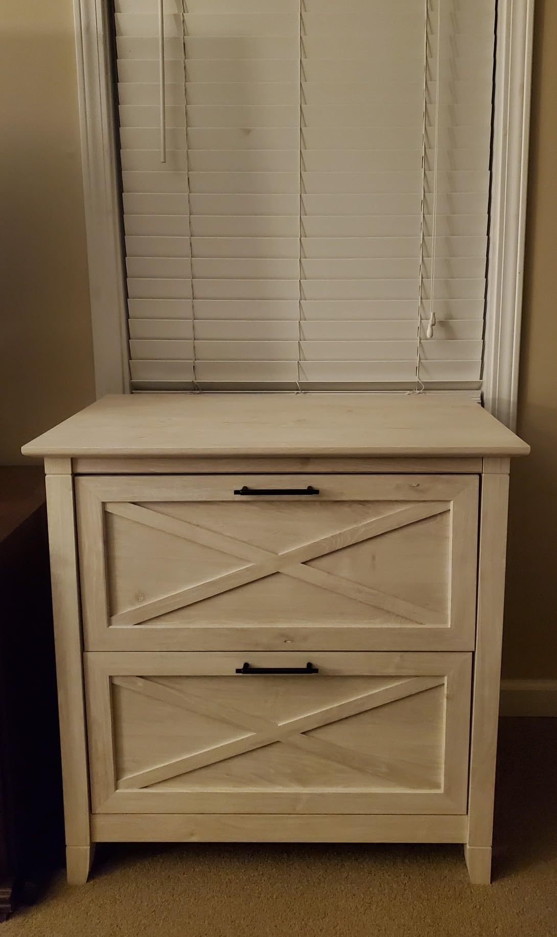 Bush Home Key West 2 Drawer Lateral File Cabinet in Bing Cherry, Document Storage for Home Office, Accent Chest with Drawers customer photo 2