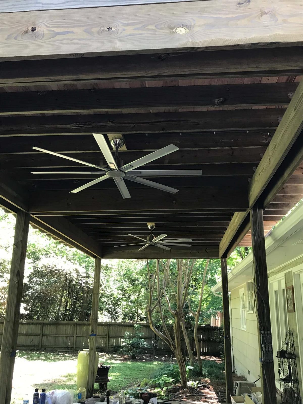 Minka-Aire F896-65-BNW Xtreme H2O 65 Inch Outdoor Ceiling Fan with DC Motor - Brushed Nickel Wet customer photo 2