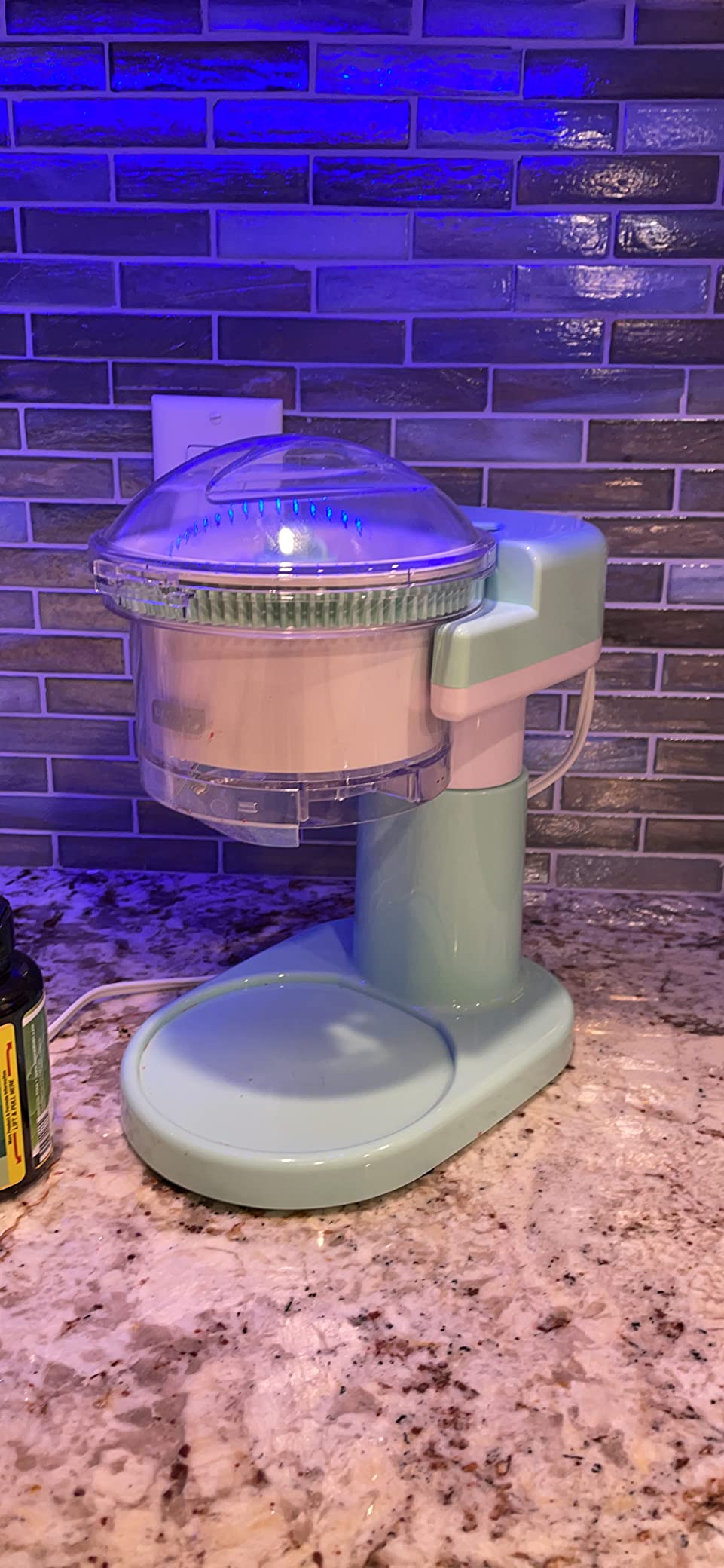 Dash Shaved Ice Maker - Frozen Dessert Maker for Snow Cones, Slushies, Cocktails & More - Easy to Use & Clean - Space-Saving Design - Aqua customer photo 1