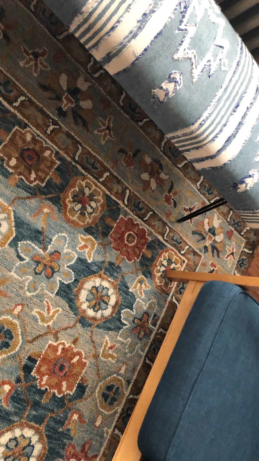 SAFAVIEH Aspen Collection Area Rug - 9' x 12', Grey & Navy, Handmade Boho Braided Tassel Wool, Ideal for High Traffic Areas in Living Room, Bedroom (APN110A) customer photo 1