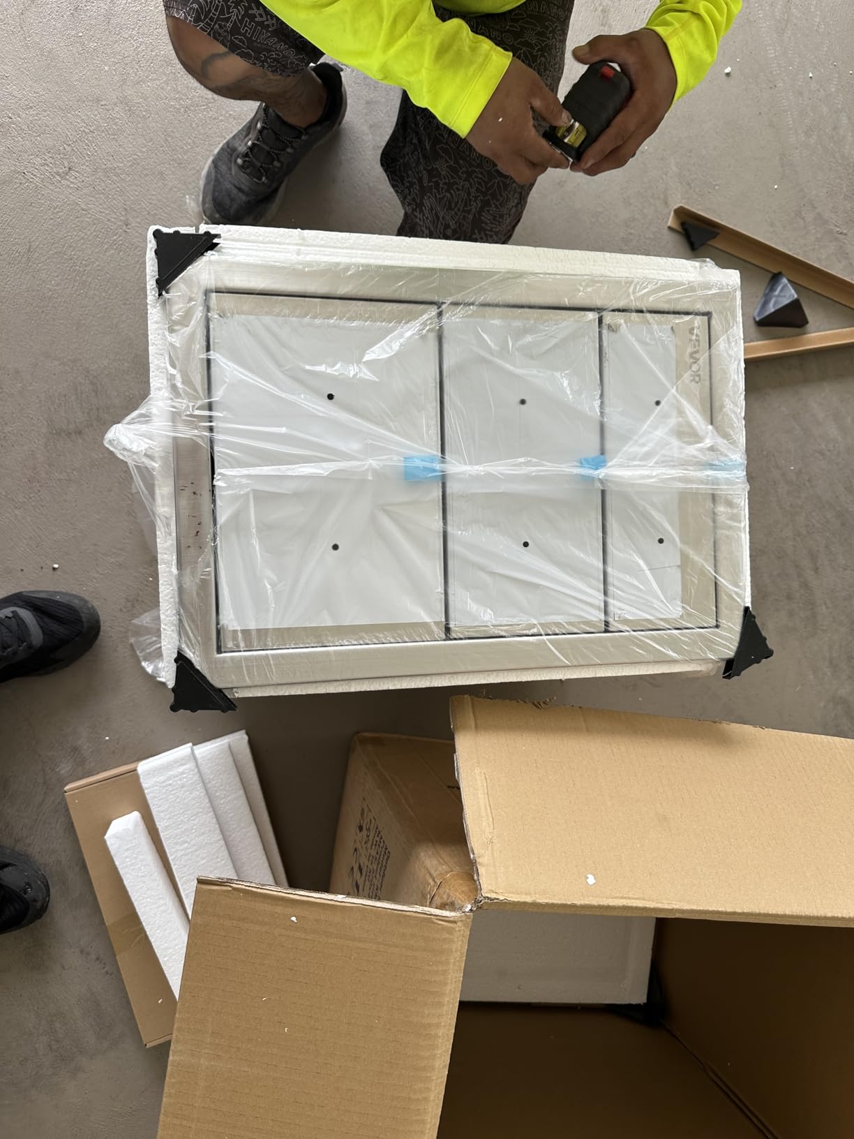 VEVOR 14x20.3 Inch Outdoor Kitchen Drawers Stainless Steel, Flush Mount Triple Drawers customer photo 1