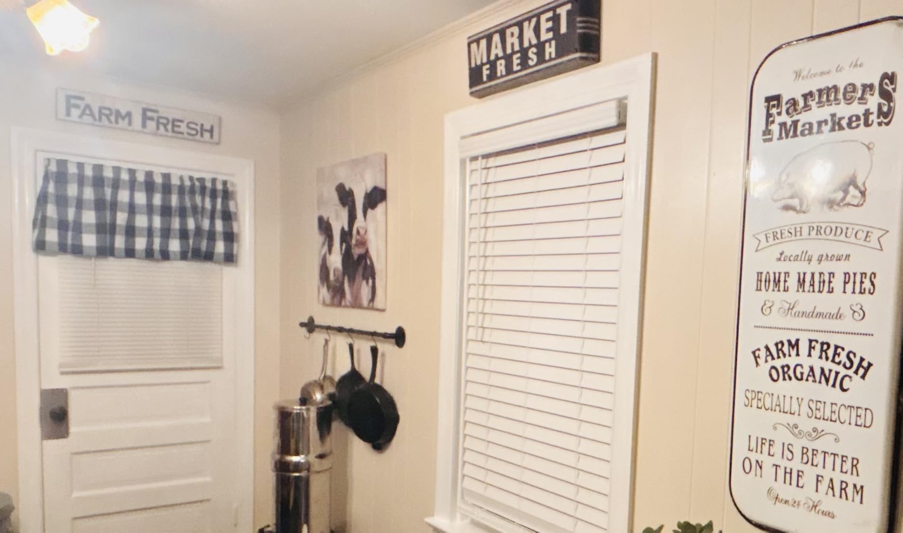 OROPY 38'' Pot Rack Wall Mounted, Iron Pipe Hanging Pot Rack, 14 S Hooks | Industrial Utensils Kitchen Hanging Rail, Pot and Pan Organizer, Pot Lid Organizer, Black customer photo 1