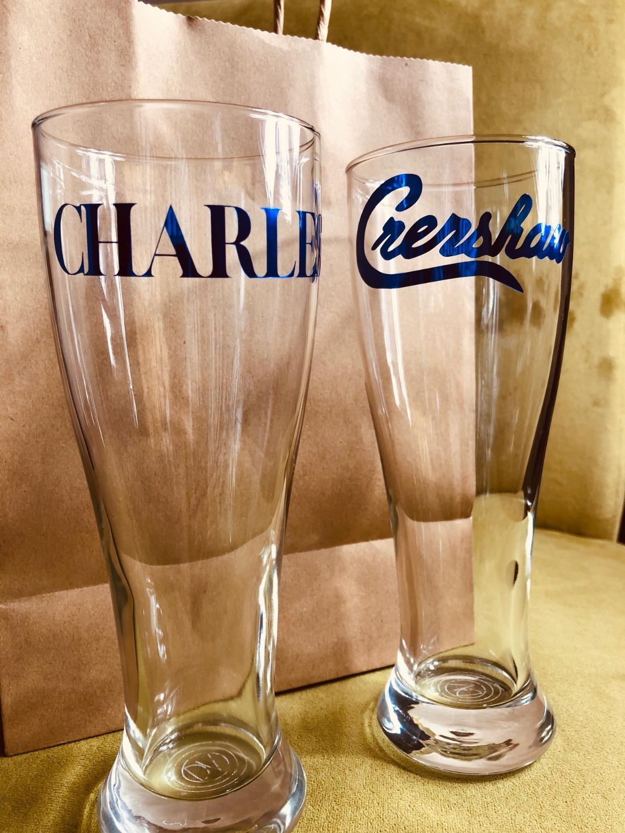 DU VINO USA Made Nucleated Pilsner Glasses - Etched Beer Glass for Better Head Retention, Aroma and Flavor - 16 oz Craft Beer Glasses for Beer Drinking Bliss - 4 Pack customer photo 1