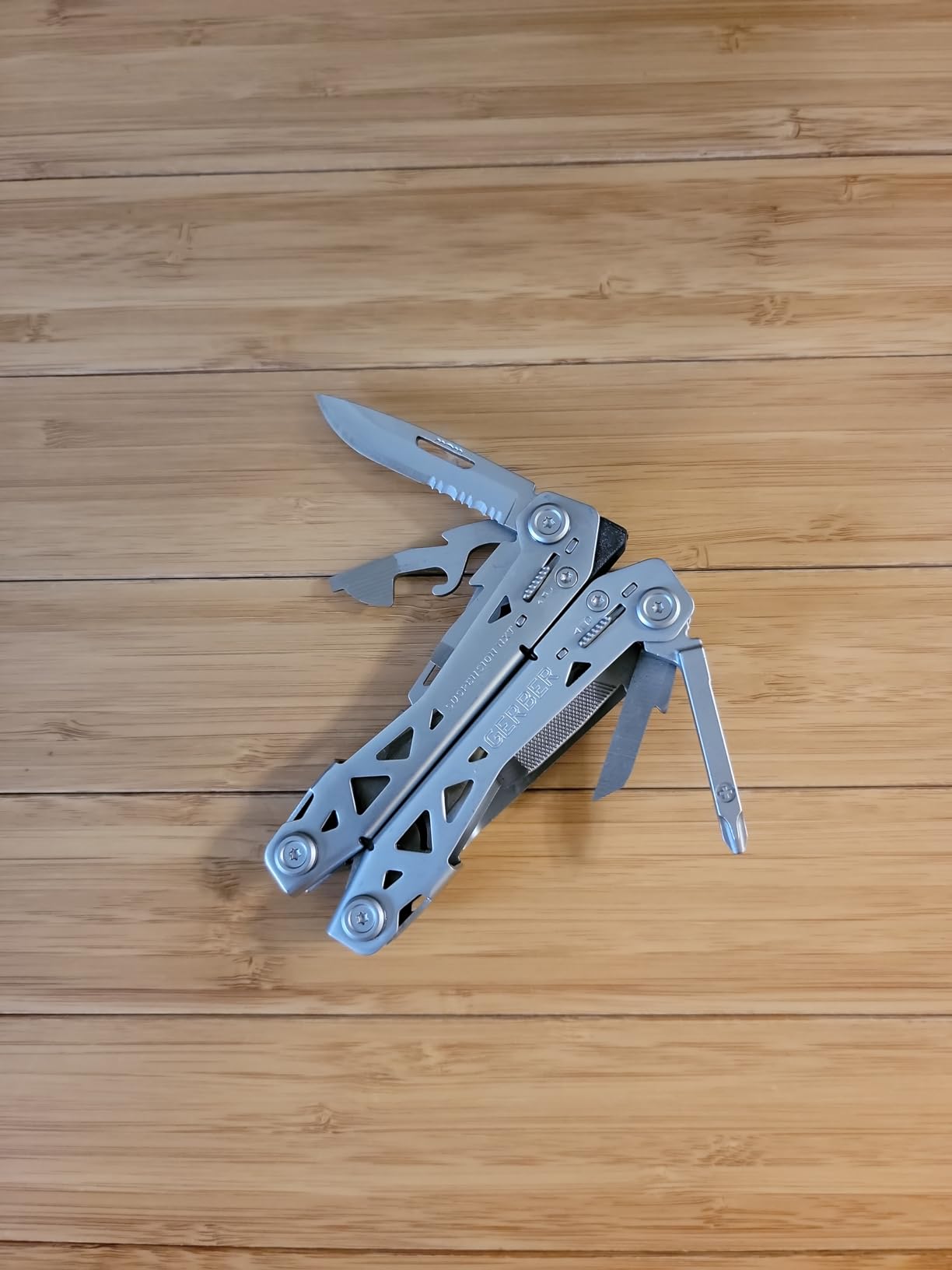 Gerber Suspension-NXT 15-in-1 Multitool Pliers, EDC Knife, Stainless Steel | Stainless steel, needle nose pliers, wire stripper, survival/camping gear, gifts for men, EDC pocket clip customer photo 2