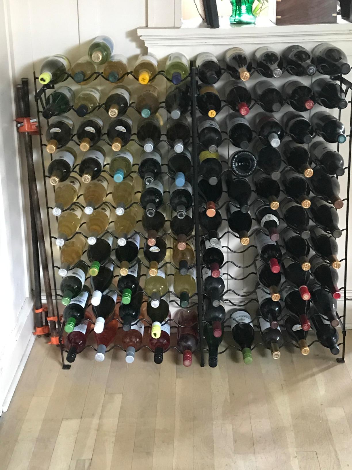 Sorbus Freestanding Floor Wine Rack, Home Bar & Cellar Storage (100 Bottle) customer photo 2