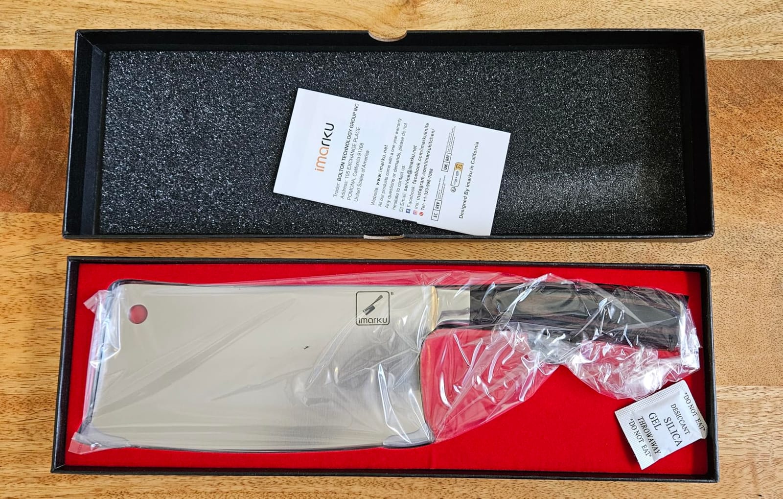 imarku Cleaver Knife 7 Inch, Japanese High Carbon Stainless Steel Chopper | Ultra Sharp for Meat and Vegetable, Ergonomic Pakkawood Handle customer photo 1