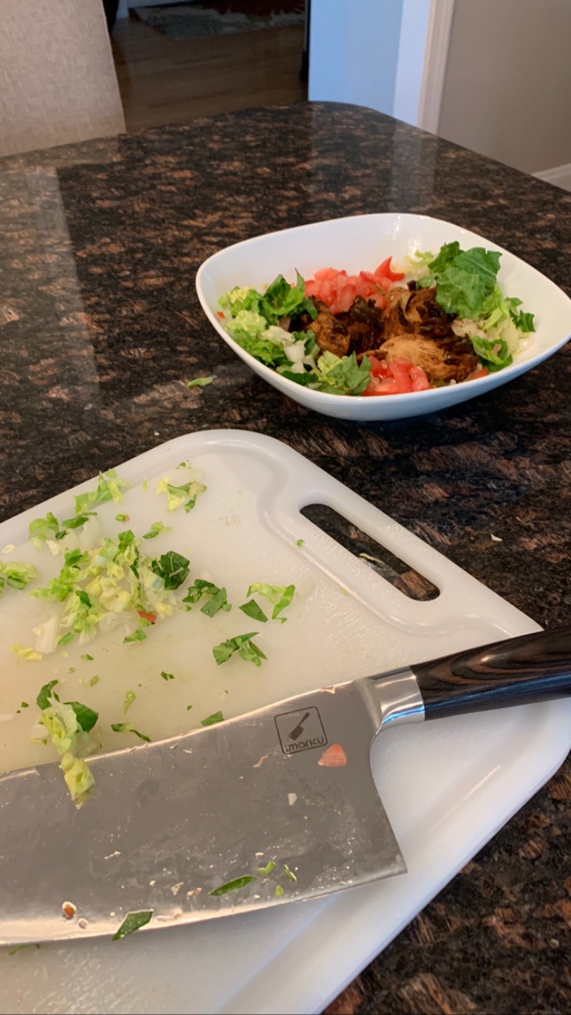 imarku Cleaver Knife 7 Inch, Japanese High Carbon Stainless Steel Chopper | Ultra Sharp for Meat and Vegetable, Ergonomic Pakkawood Handle customer photo 2