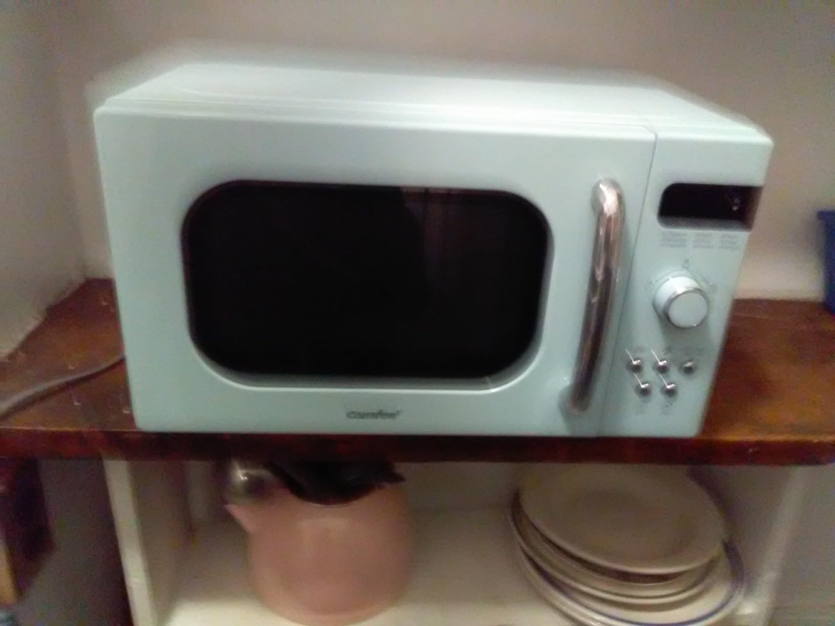 COMFEE' Countertop Microwave Oven, 0.7 Cu.Ft, 700W, Pearl White, ECO Mode customer photo 1