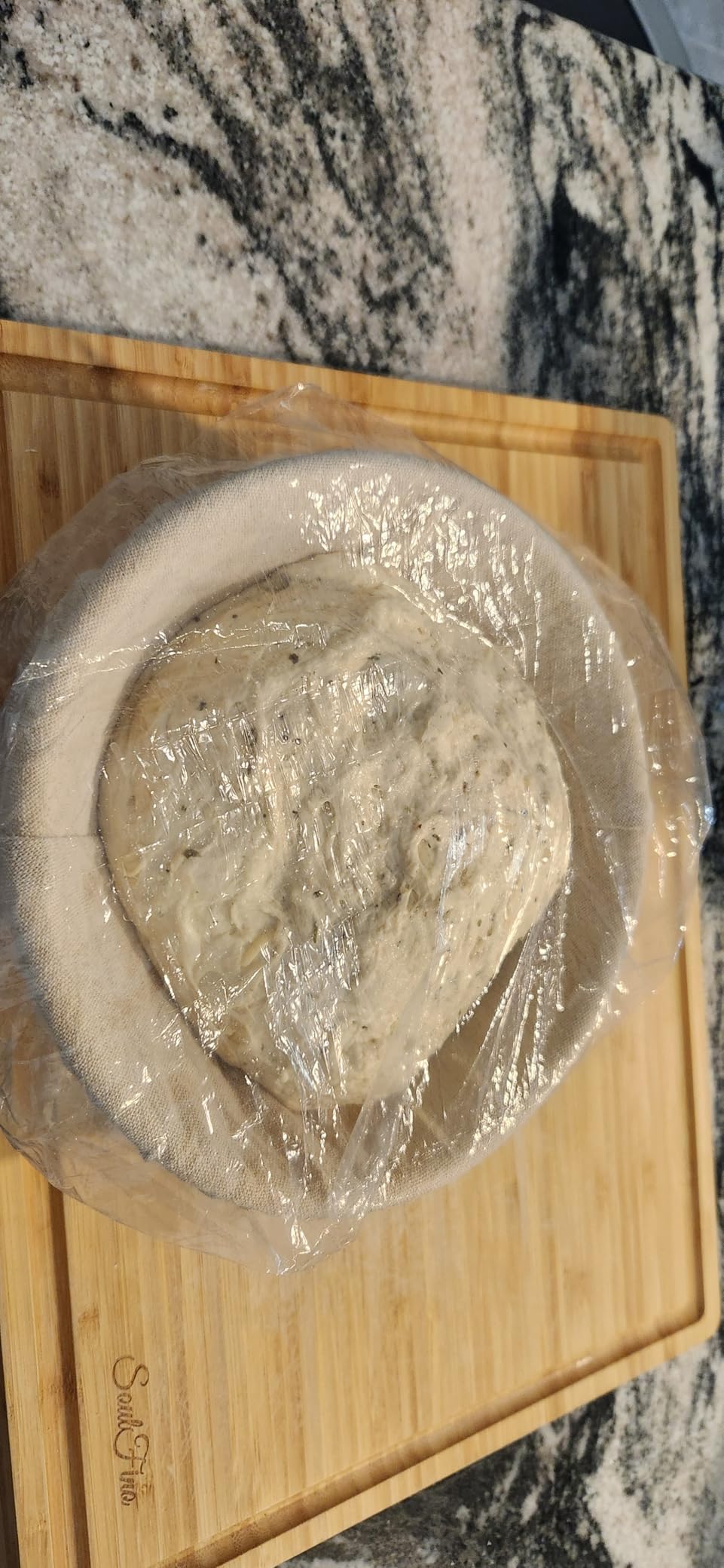 DOYOLLA Bread Proofing Baskets Set of 2 8.5 inch Round Dough Proofing Bowls and Liners Perfect Home Sourdough Bread Baking supplies customer photo 1
