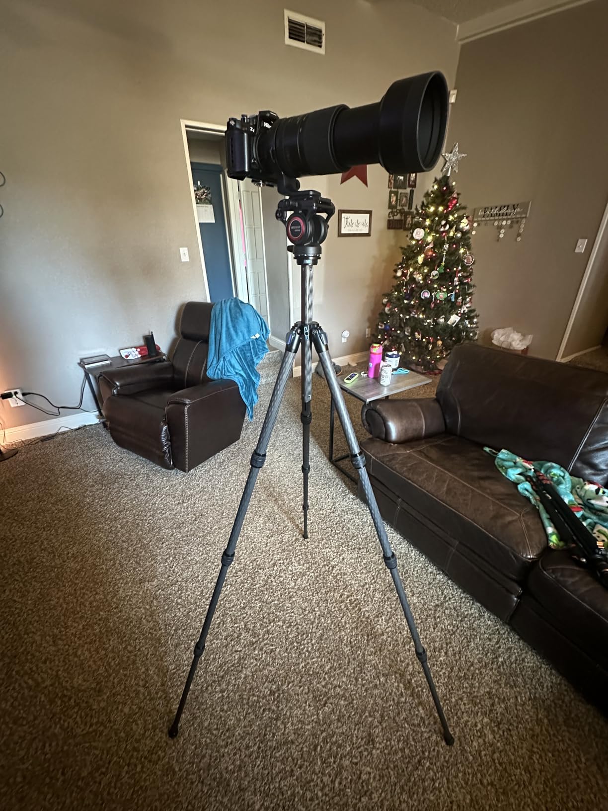 SIRUI AM-124 Carbon Fiber Travel Tripod, Triangular Center Column | 62.6