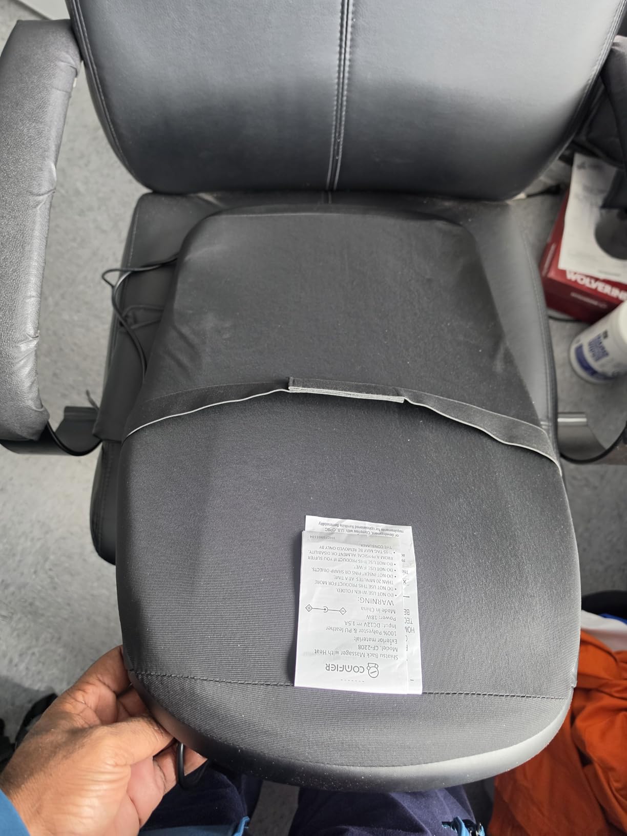 COMFIER Shiatsu Back Massager with Heat,Deep Tissue Kneading Massage Seat Cushion,Massage Chair Pad for Full Back,Body Massager for Home or Office Chair use, [2026] Gift for Men,Women customer photo 1