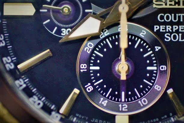 Coutura Men's Solar Perpetual Calendar Alarm Chronograph Watch customer photo 1