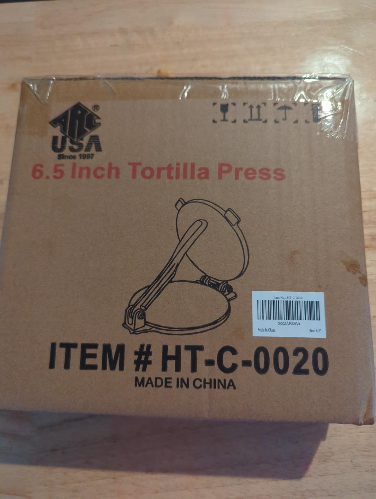 ARC 10 Inch Heavy Duty Cast Iron Tortilla Press with Non-Slip Foot Pad, Include 100 Pcs Parchment Paper, Rust-Proof Coating Tortilla Maker, Perfect for Homemade Quesadillas, Rotis and Empanadas customer photo 1