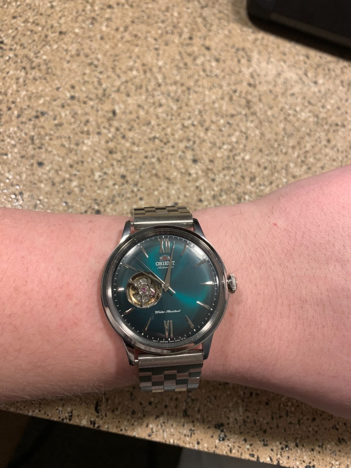 Orient Helios | Automatic/Hand-Winding Movement | 40.5mm Case Diameter | Open-Heart Watch | Domed Mineral Crystal customer photo 1