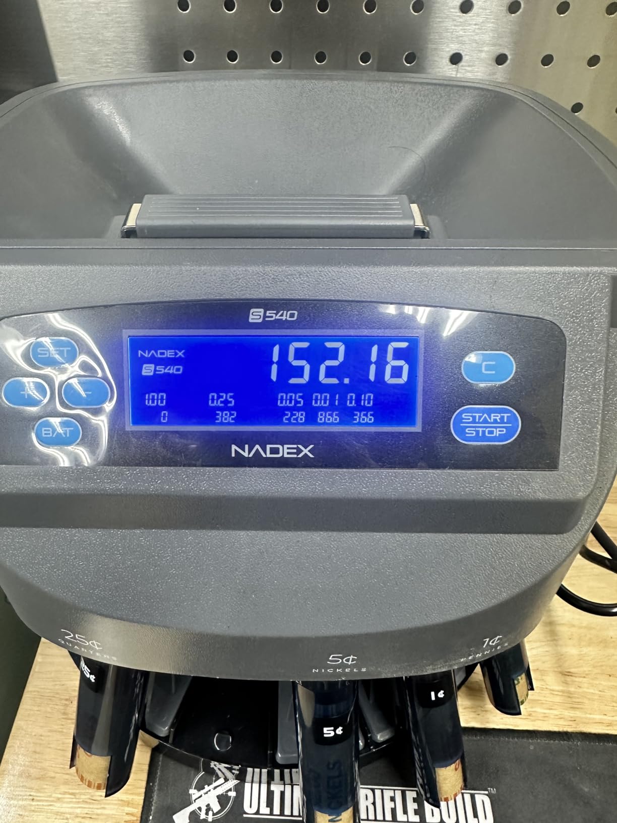 Nadex S540 Pro | Coin Counter, Sorter, and Wrapper | Sorts up to 300 Coins Per Minute | Comes with 48 Preformed Wrappers (Gray) customer photo 1