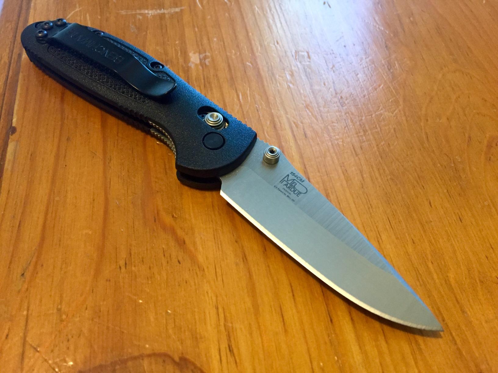 Benchmade Mini Griptilian Knife Drop-Point Blade EDC Manual Finish 556 Handle customer photo 1