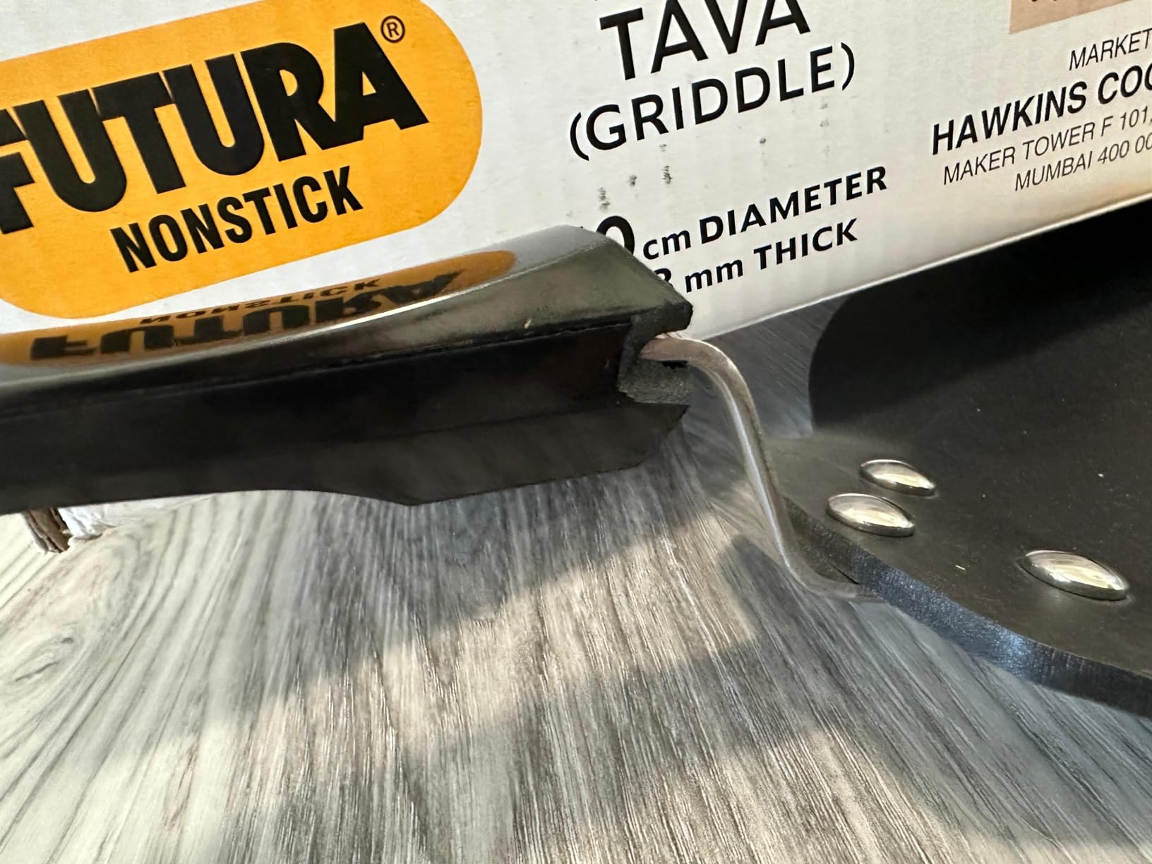 HAWKINS Futura 30 cm Dosa Tava, Non Stick Dosa Tawa, Flat Dosa Tawa, Black (NDT30) customer photo 1