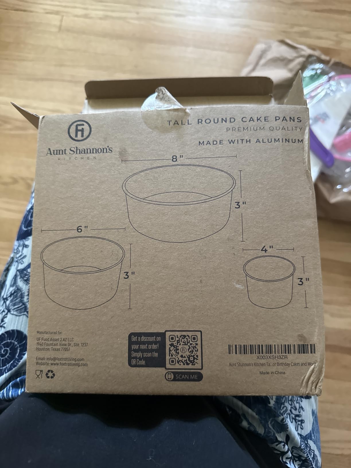 Aunt Shannon's Kitchen Tall Round Cake Pans - 4-inch, 6-inch, 8-inch Cake Pan Set for 3-Tiered Cake - Aluminum Cake Pans Sets for Baking Wedding or Birthday Cakes customer photo 2
