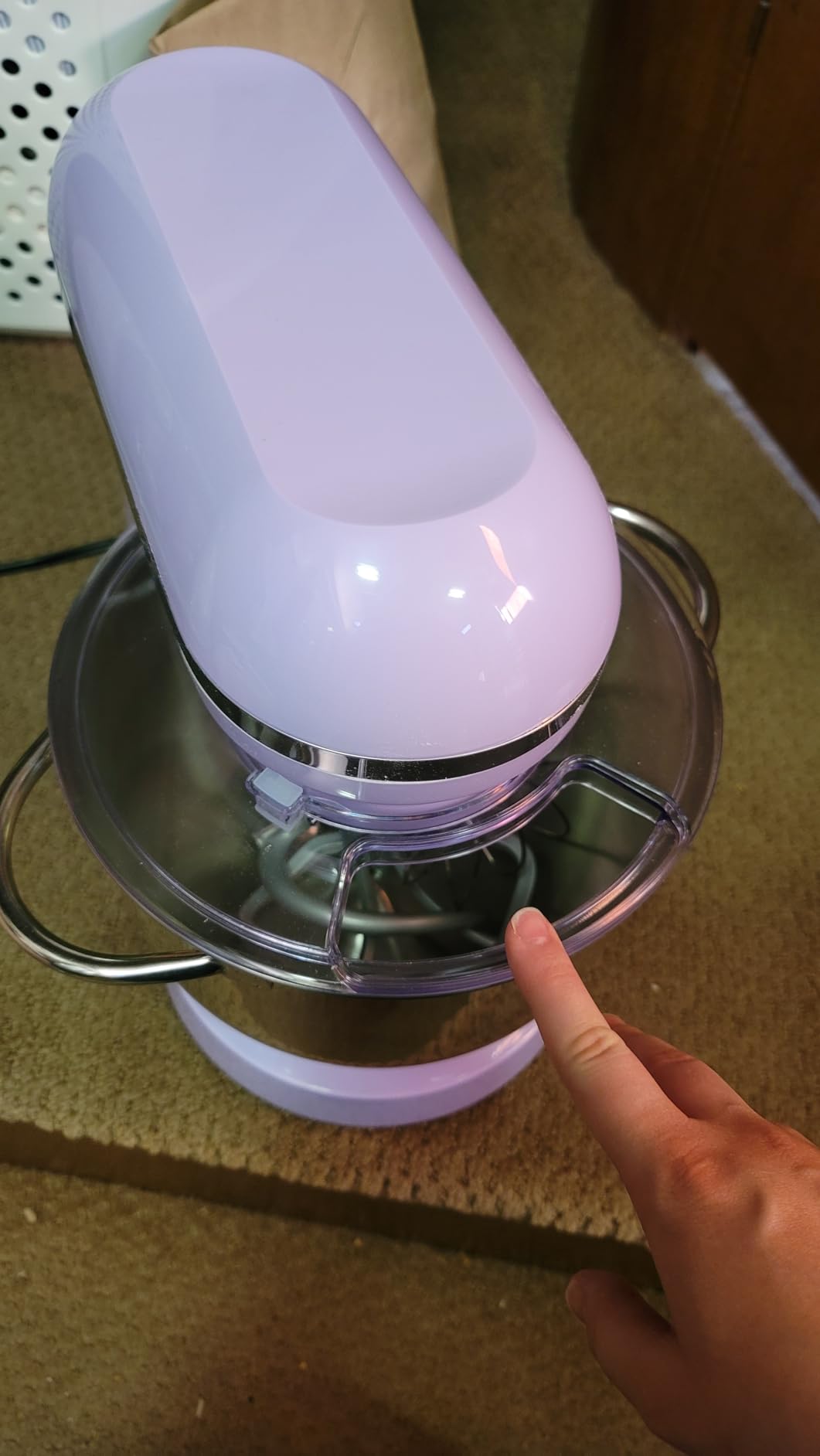 Aucma Stand Mixer, 6.5-QT 660W 6-Speed Tilt-Head Food Mixer (Black) customer photo 1