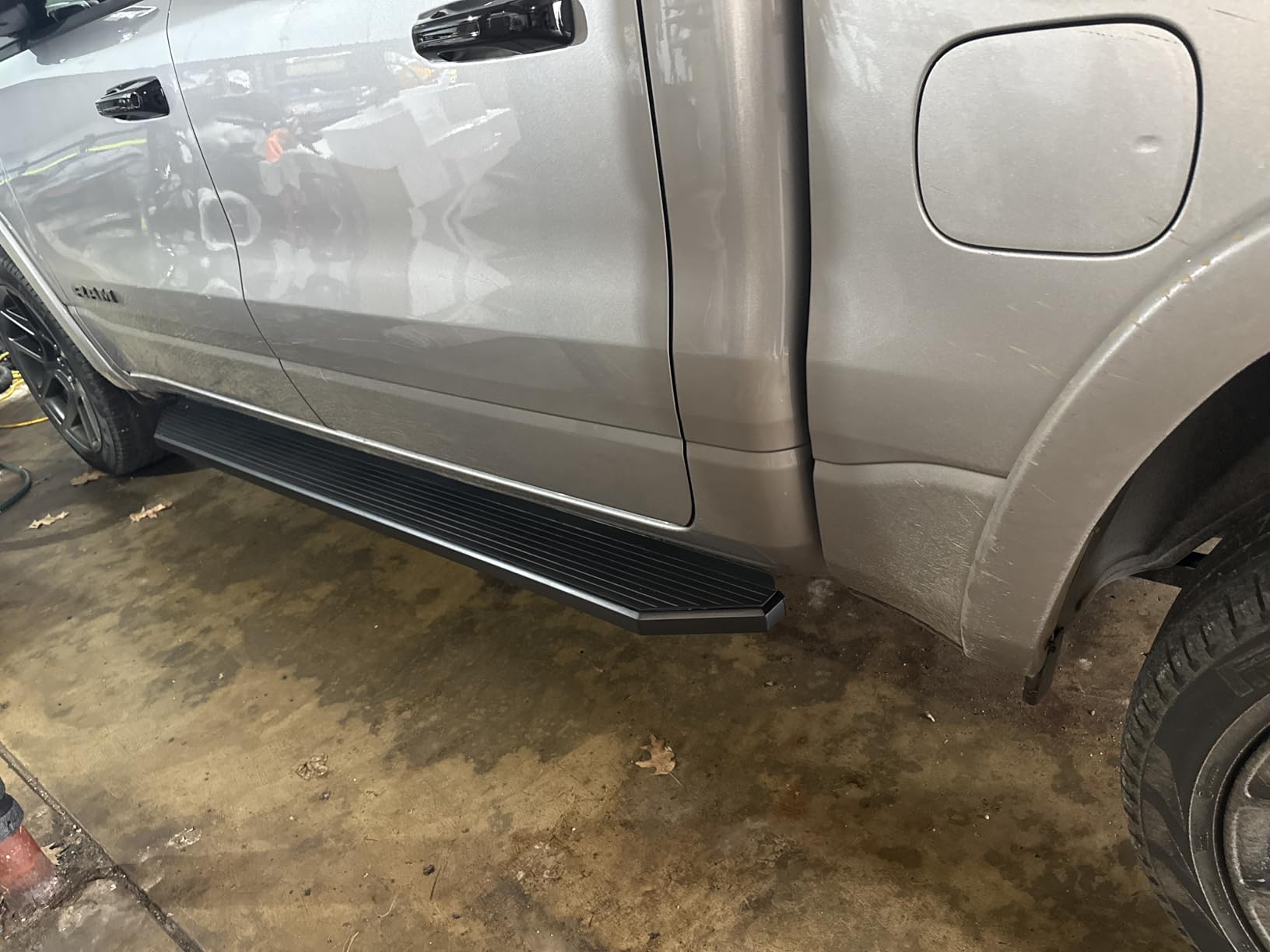 APS 6-inch (Black Stainless Steel Flat Style) Running Boards Nerf Bars Side Steps Step Rail Compatible with Ram 1500 2019-2026 Crew Cab customer photo 2