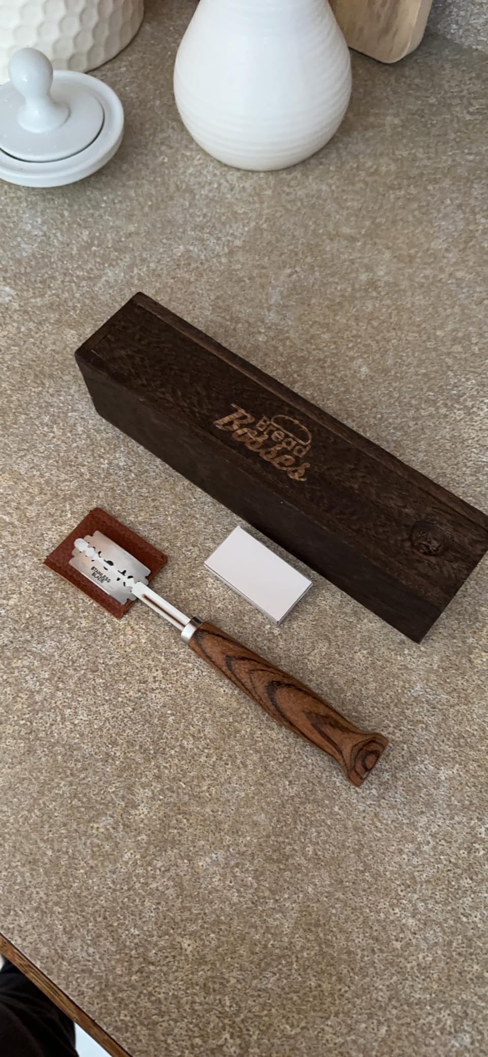 Bread Bosses Bread Bakers Lame Slashing Tool - Dough Making Slasher Tools Baking Sourdough Bread Starter Jar Scoring Knife Razor Cutter Slashing Tool Accessories for Cutting Supplies - Great As A Gift customer photo 1