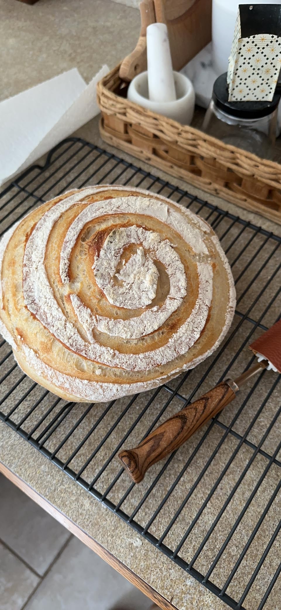 Bread Bosses Bread Bakers Lame Slashing Tool - Dough Making Slasher Tools Baking Sourdough Bread Starter Jar Scoring Knife Razor Cutter Slashing Tool Accessories for Cutting Supplies - Great As A Gift customer photo 2