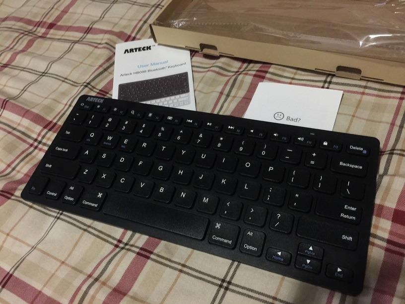 Arteck Compact Wireless Bluetooth Keyboard for iPad Tablet iPhone PC Black customer photo 2
