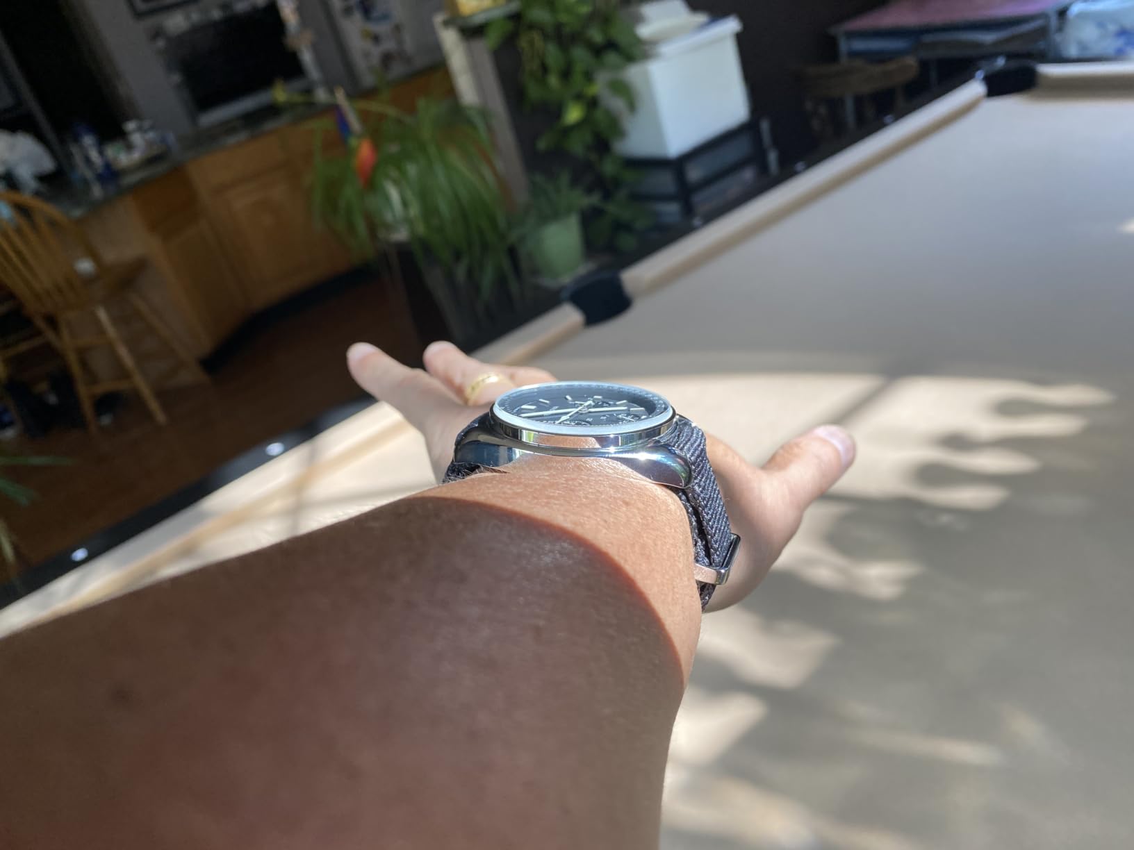 Bulova Men's Archive Series Lunar Pilot 6-Hand Chronograph High Performance Quartz Stainless Steel, Black NATO Strap and Sapphire Crystal Style: 96A225 customer photo 2