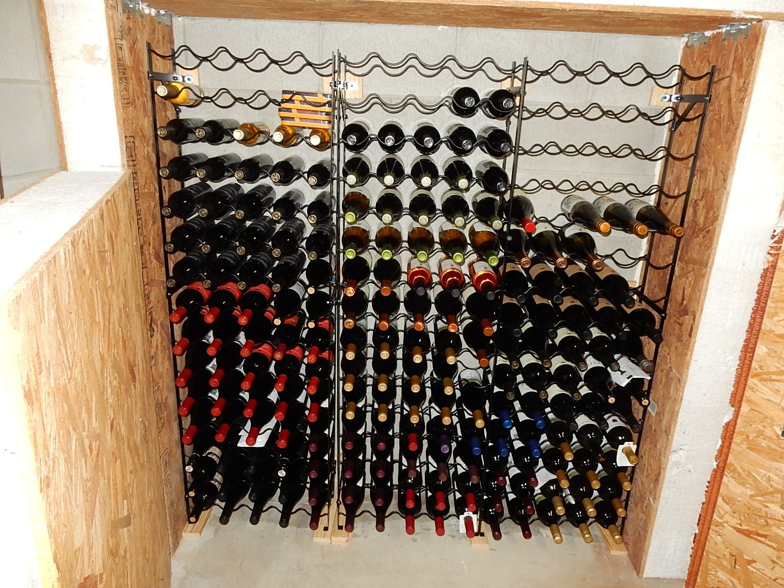Sorbus Freestanding Floor Wine Rack, Home Bar & Cellar Storage (75 Bottle) customer photo 2