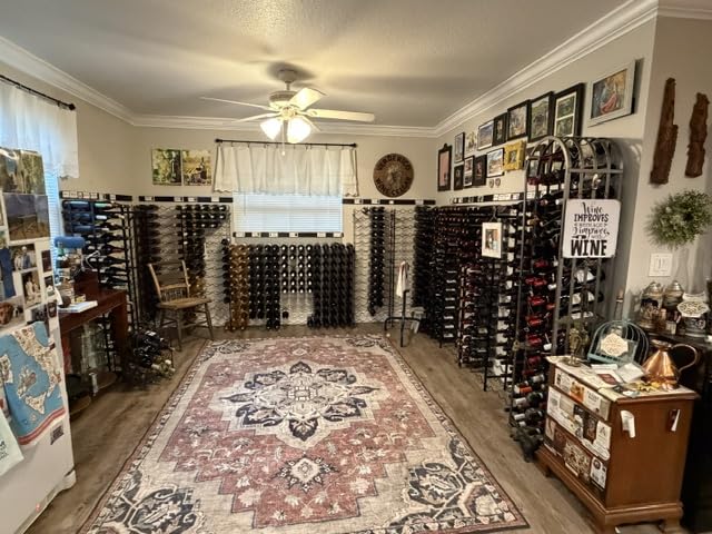 Sorbus Freestanding Floor Wine Rack, Home Bar & Cellar Storage (150 Bottle) customer photo 2