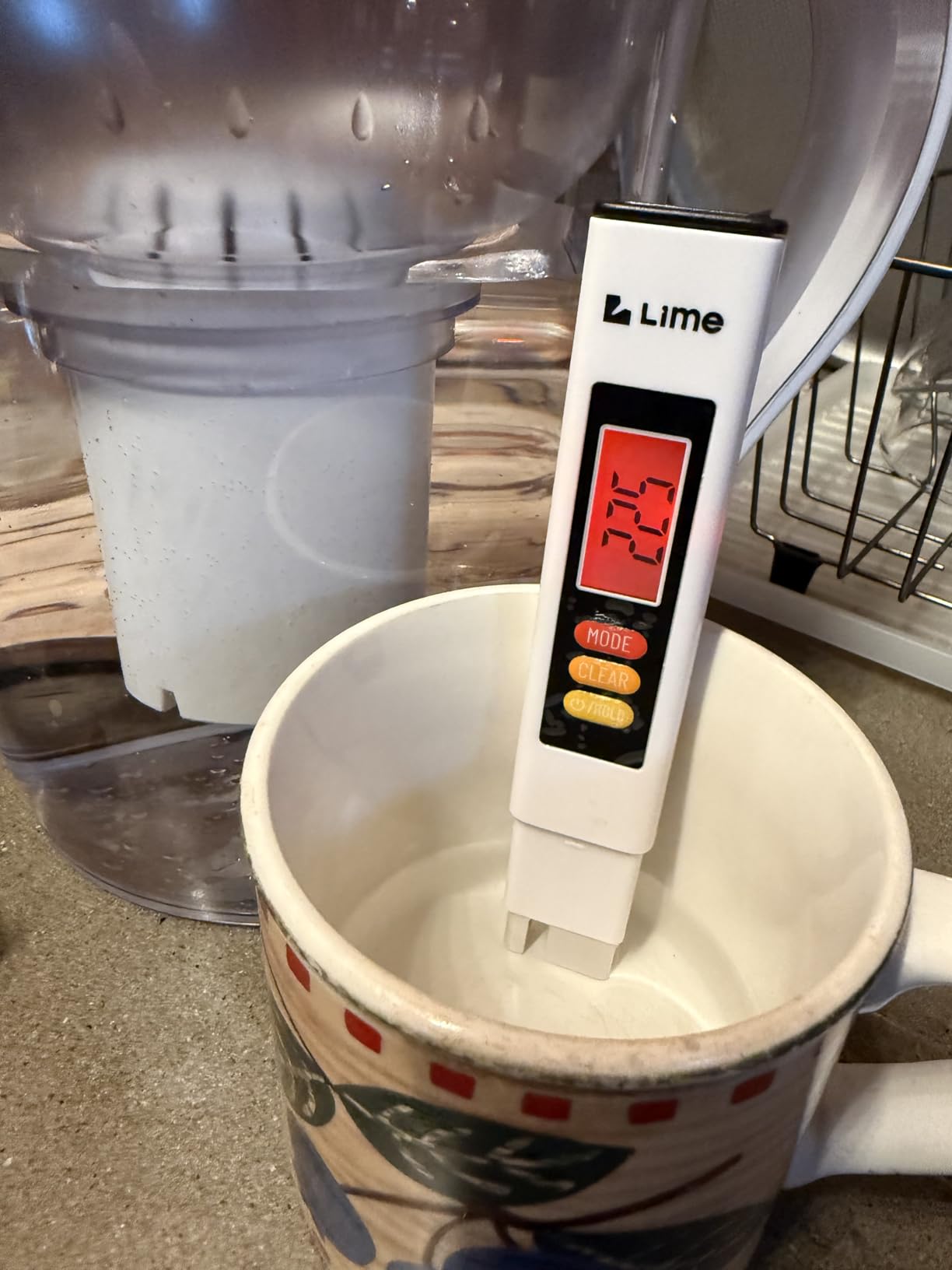 Invigorated Water High pH Alkaline Water Filter Pitcher, 15-Cup, White | 96-Gallon Long-Life Filter, Improves Coffee & Tea Taste, Remove Chlorine & Heavy Metals - Smart Light Filter Change Indicator customer photo 1