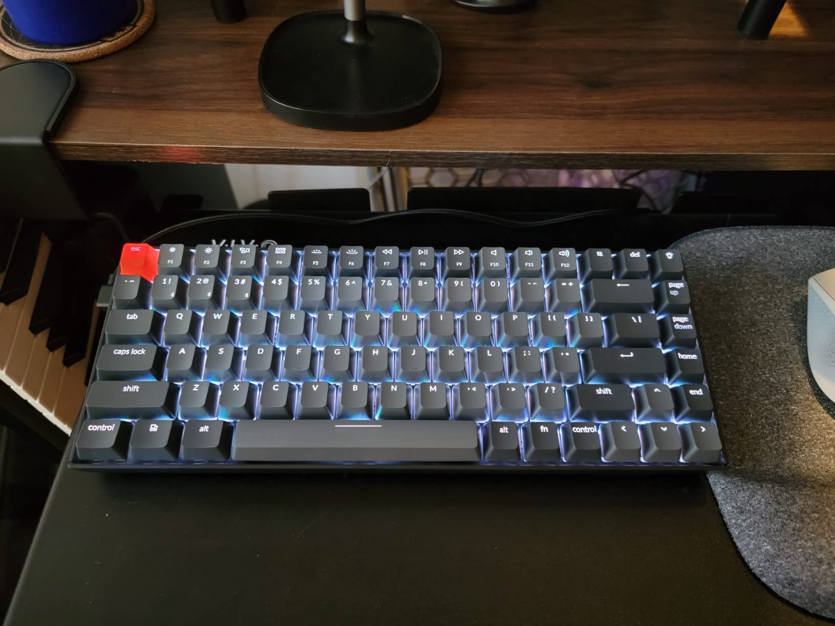 Keychron K2 75% Layout RGB Bluetooth Wireless Mechanical Keyboard with Keychron Super Brown Switch/Anti Ghosting/N-Key Rollover, Compact 84 Keys USB Wired Gaming Keyboard for Mac Windows-Version 2 customer photo 2