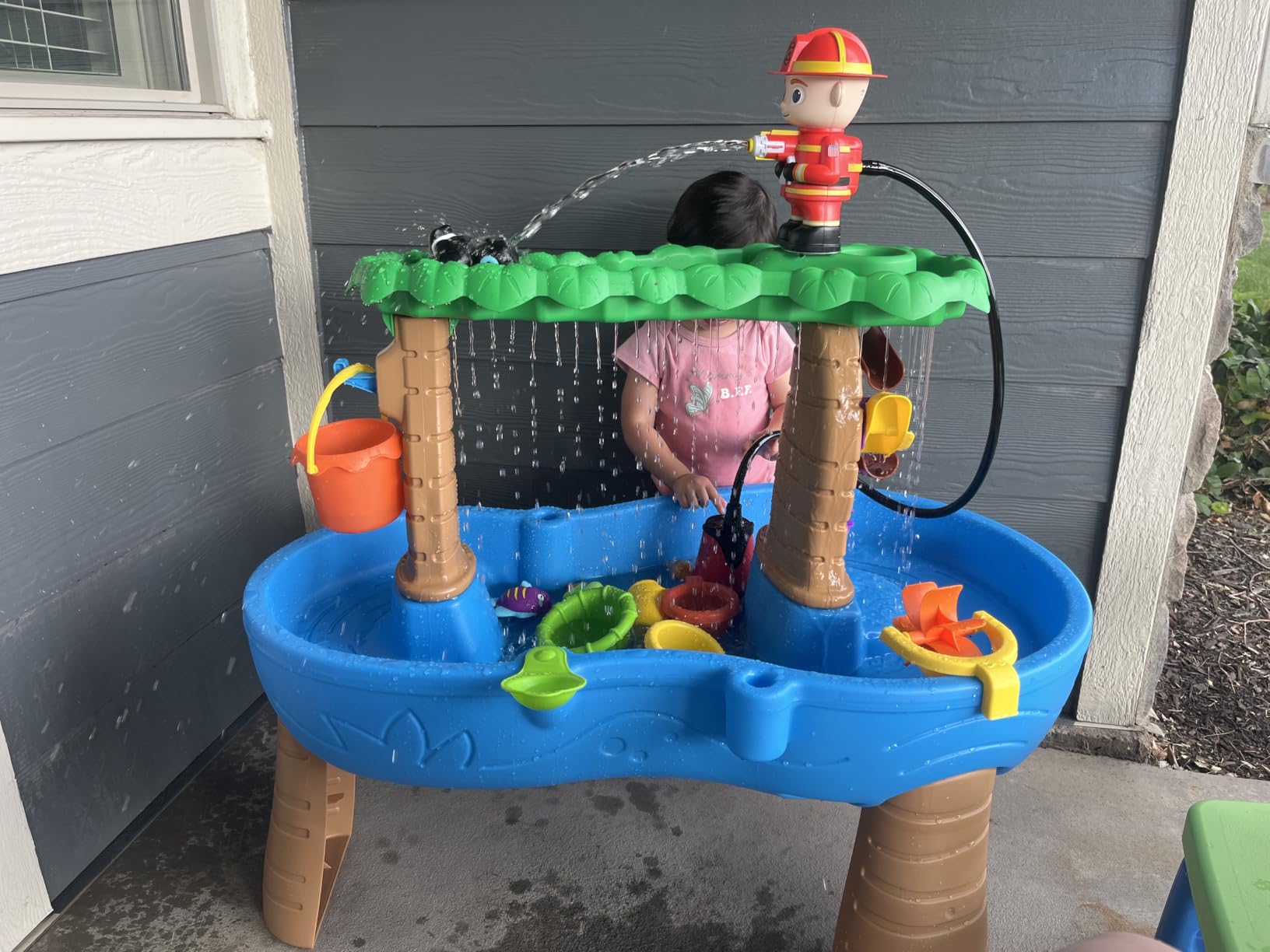 Step2 Tropical Rainforest Water Table for Kids, Toddler Outdoor Sensory Play Table, 13 Accessories, Ages 18 Months+ customer photo 1